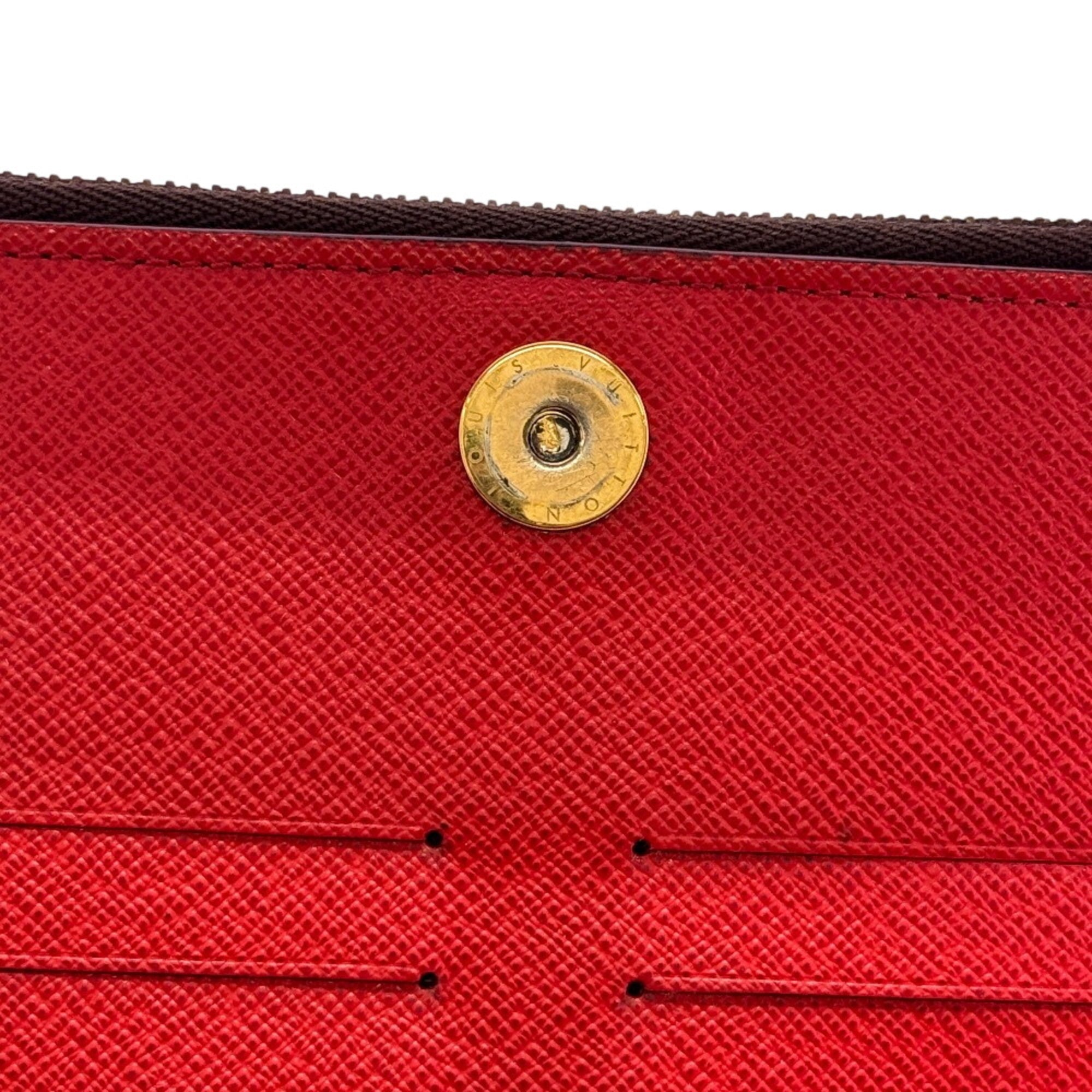 Louis Vuitton Monogram Brown Coquelicots Monogram Monogram Long Wallet (Bi-Fold) (Pre-Owned)