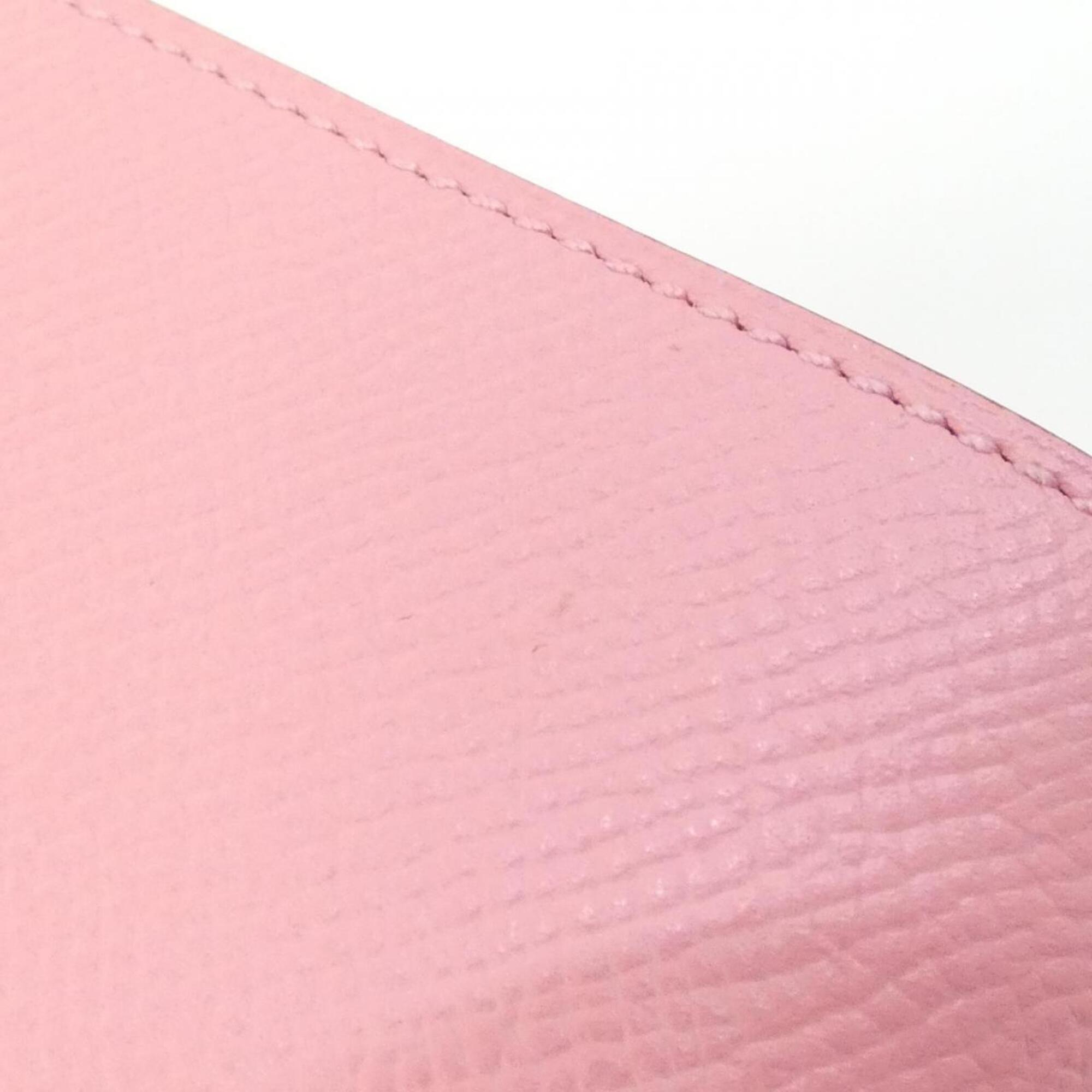 Hermes Pink Rose Confetti Epsom Leather Wallet (Bi-Fold) (Pre-Owned)