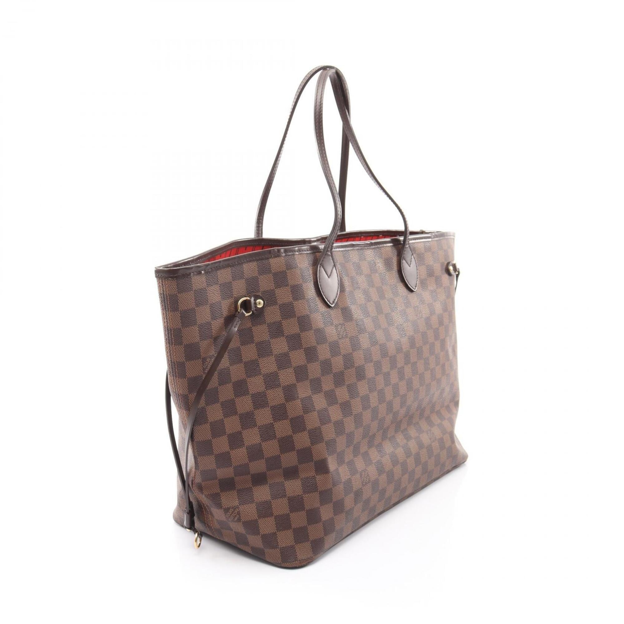 Louis Vuitton Brown Ebene Coated Canvas Leather Handbag Tote Bag (Pre-Owned)