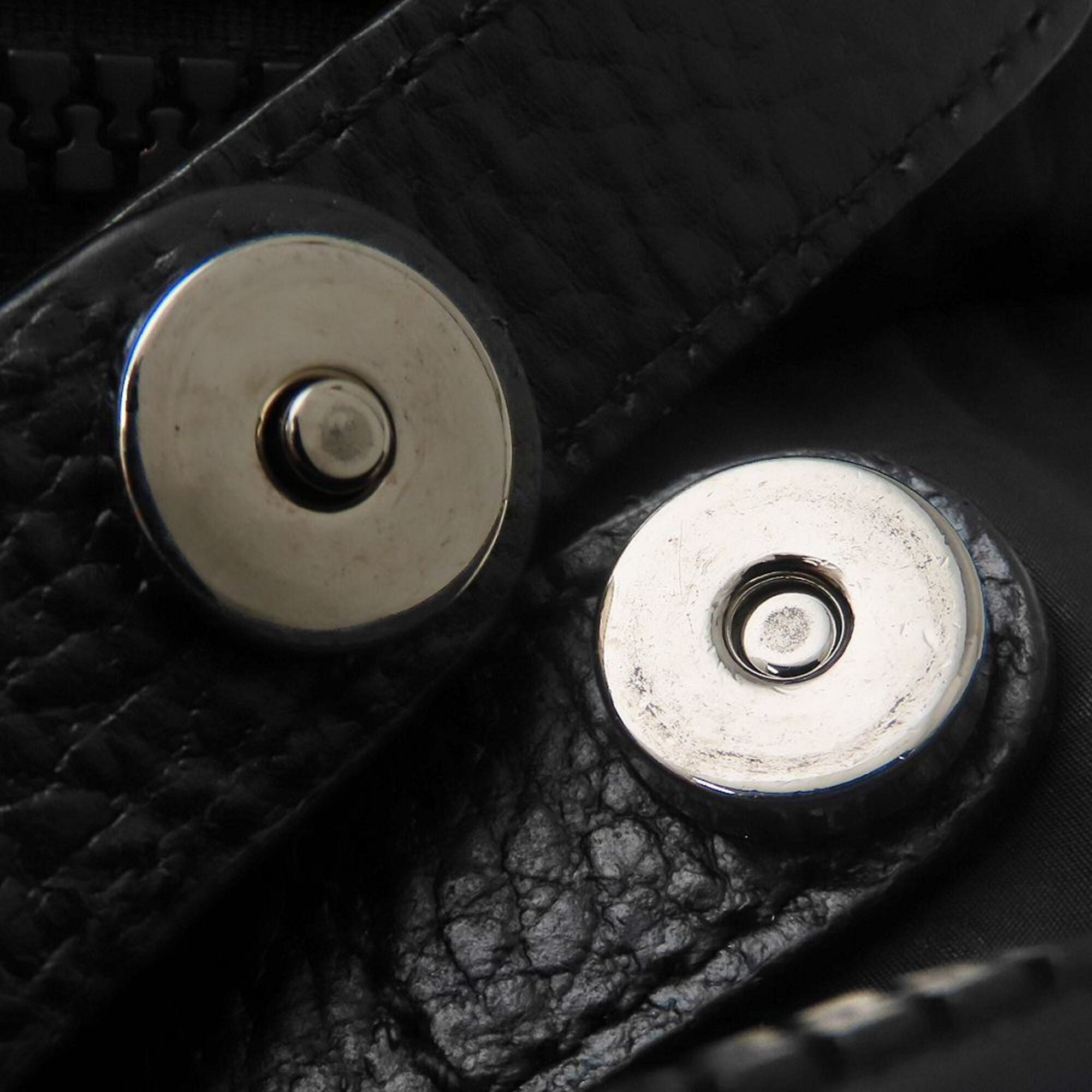 Gucci Black Nylon Leather Backpack (Pre-Owned)