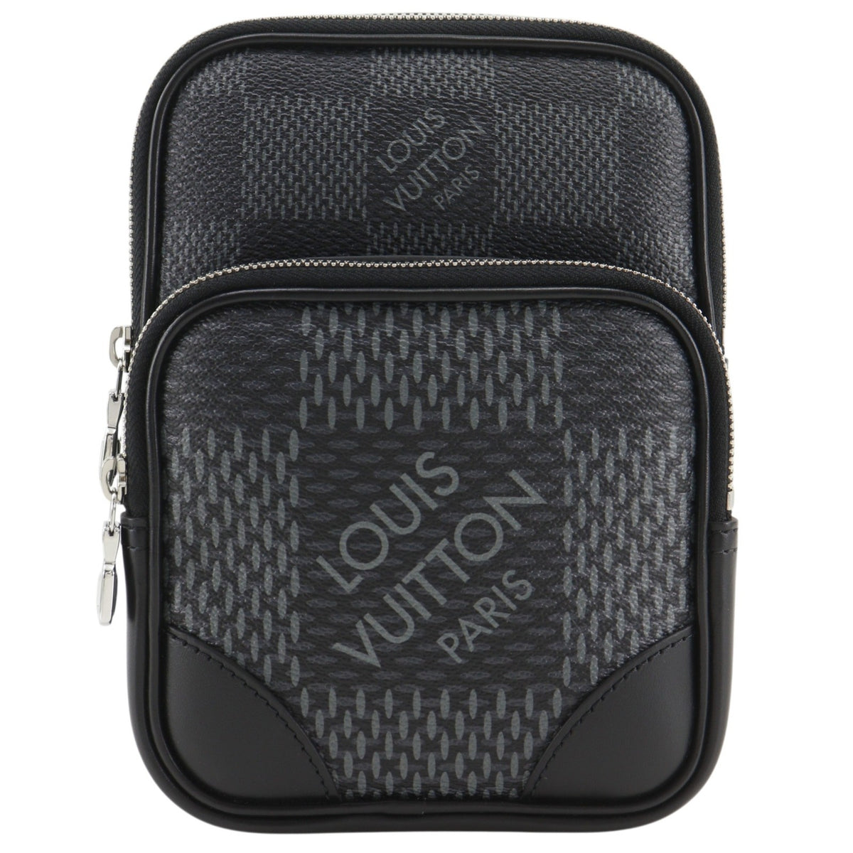 Louis Vuitton Black Damier Graphite Shoulder Bag Sling Bag (Pre-Owned)