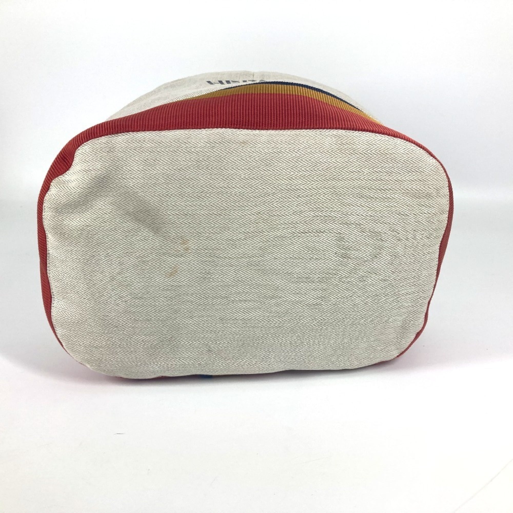 Hermes Beige Canvas Shoulder Bag (Pre-Owned)