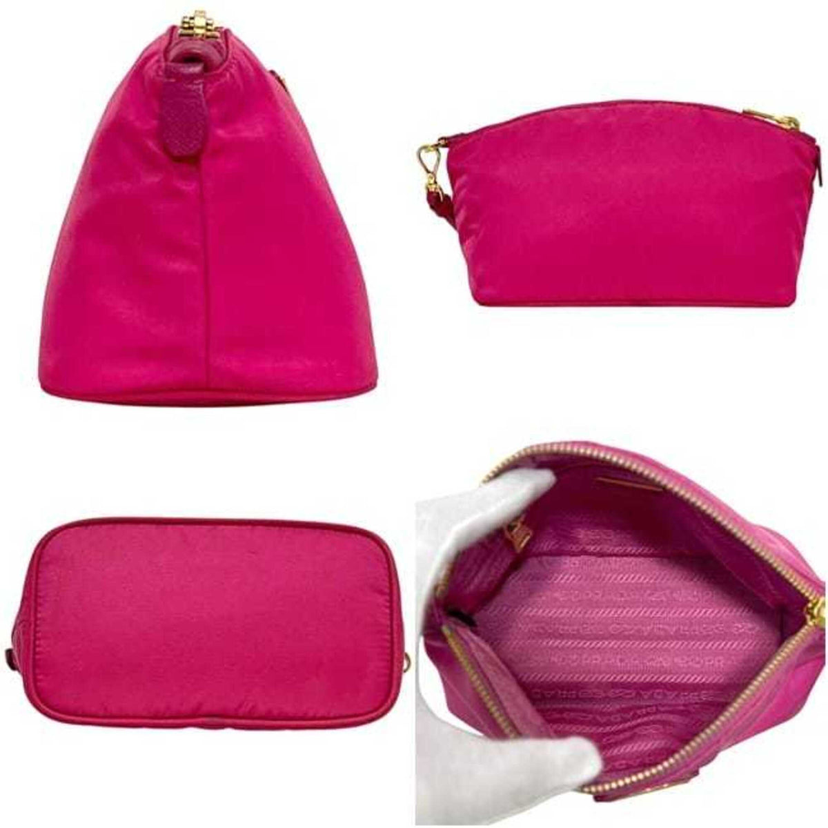 Prada Pink Nylon Pouch (Pre-Owned)