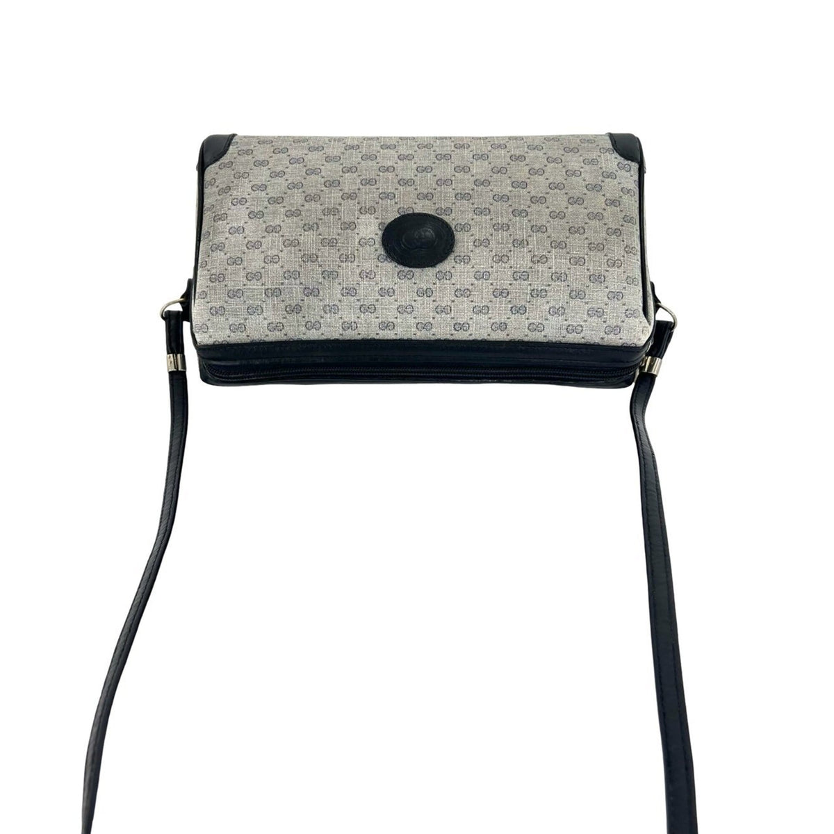 Gucci Navy Leather Pvc Pochette Shoulder Bag (Pre-Owned)