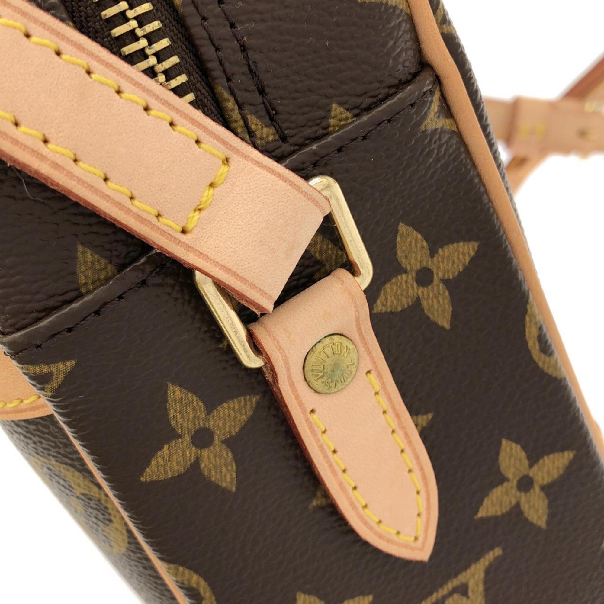 Louis Vuitton Marron Coated Canvas Shoulder Bag (Pre-Owned)