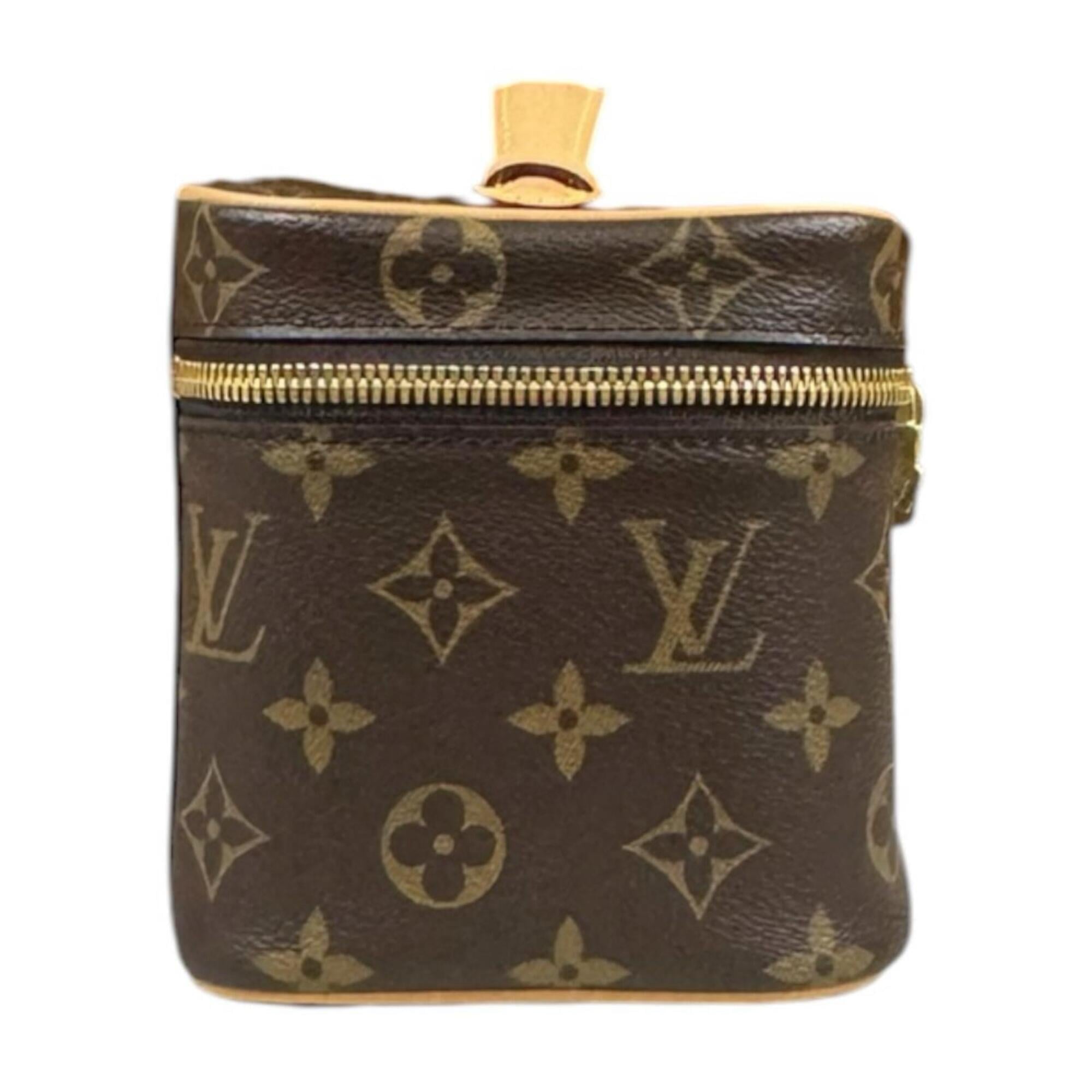 Louis Vuitton Brown Monogram Or Monogram Handbag Pouch Vanity Bag (Pre-Owned)