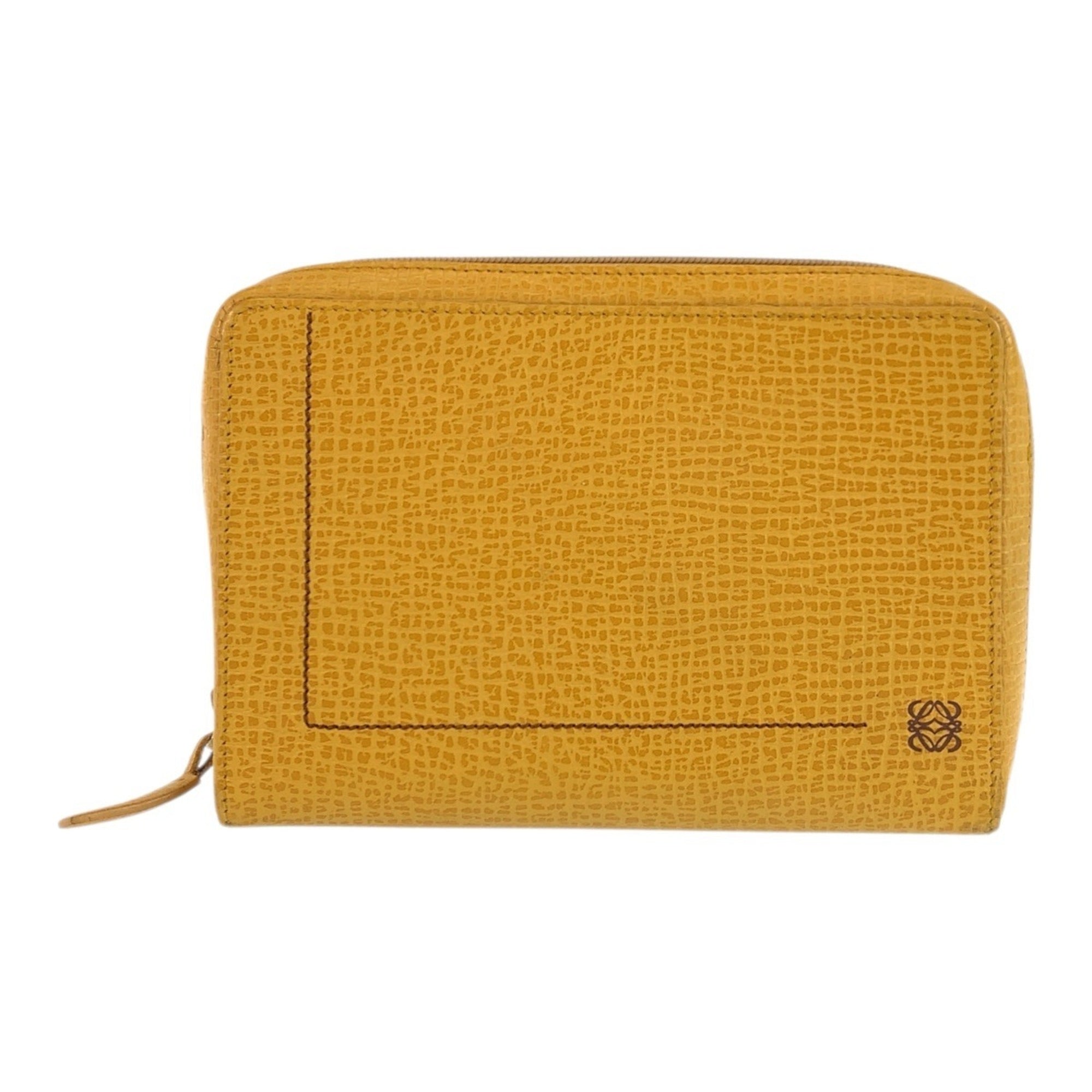 Loewe Yellow Leather Handbag Pouch (Pre-Owned)