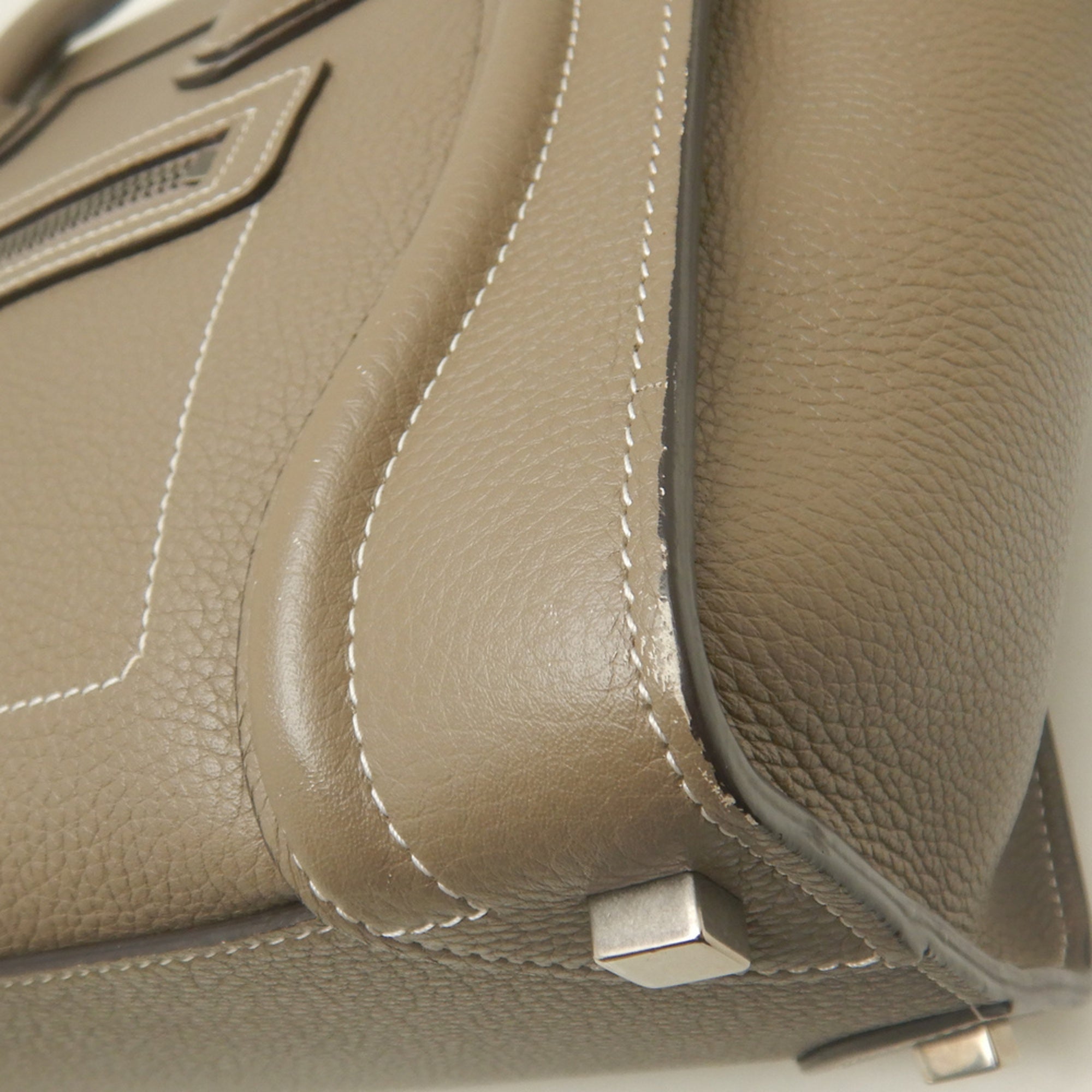 Celine Silver Leather Handbag (Pre-Owned)