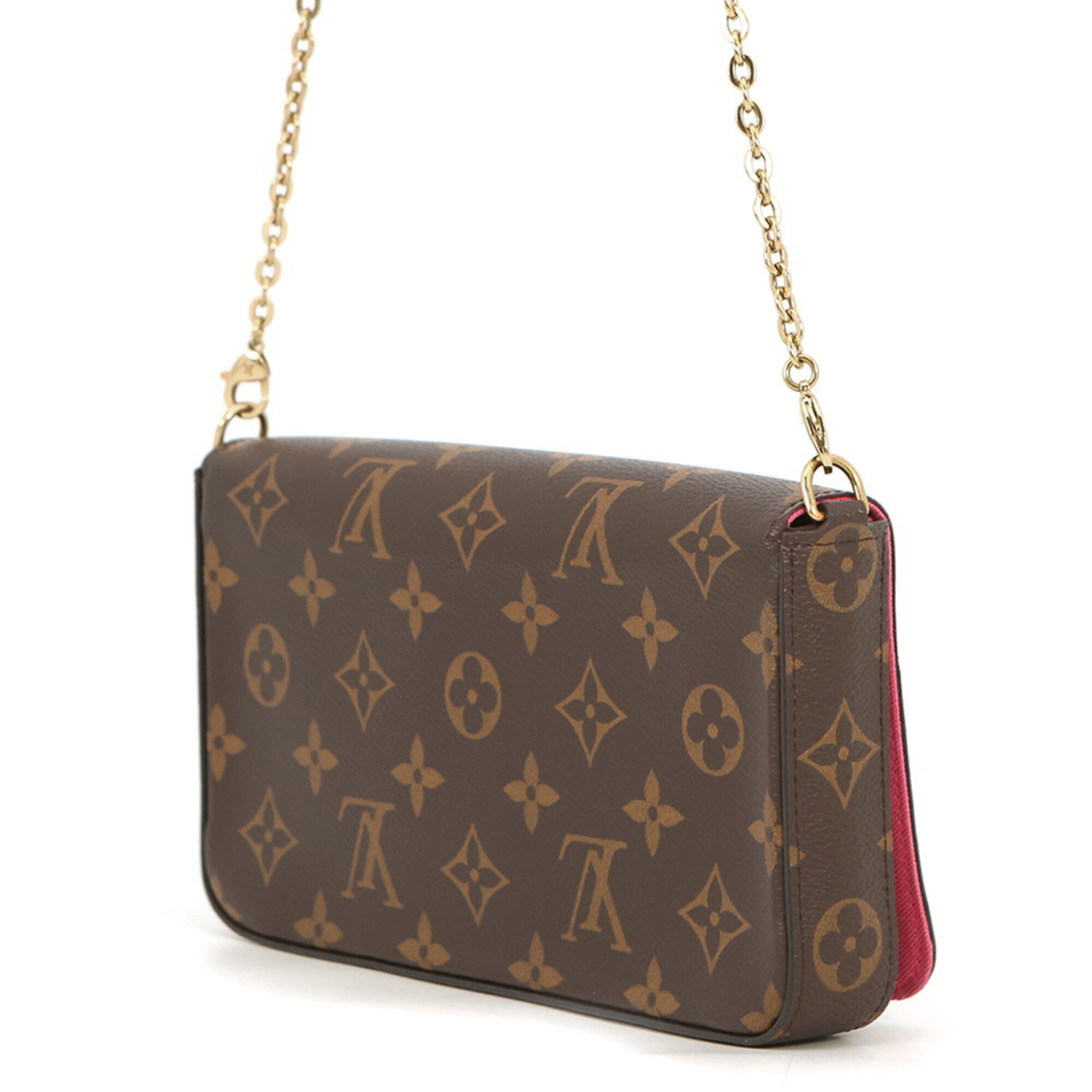 Louis Vuitton Monogram Brown Monogram Chain/Shoulder Wallet (Pre-Owned)