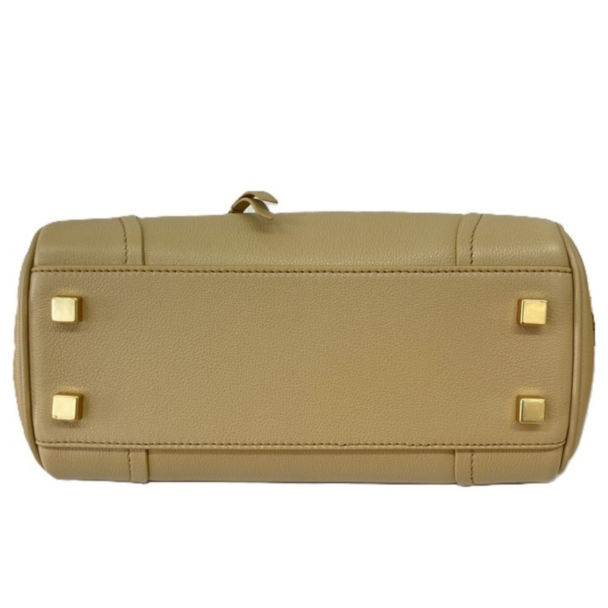 Celine Beige Leather Shoulder Bag (Pre-Owned)