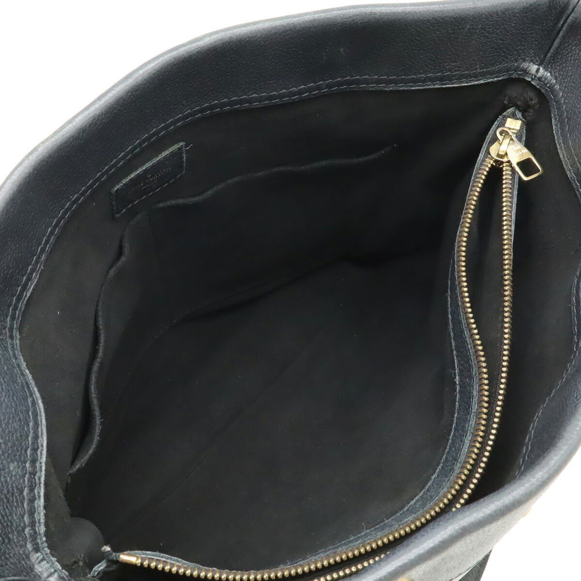 Louis Vuitton Monogram Black Noir Monogram Leather Tote Bag (Pre-Owned)