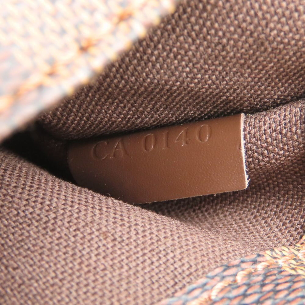 Louis Vuitton Damier Ebene Damier Canvas Pochette Sling Bag (Pre-Owned)