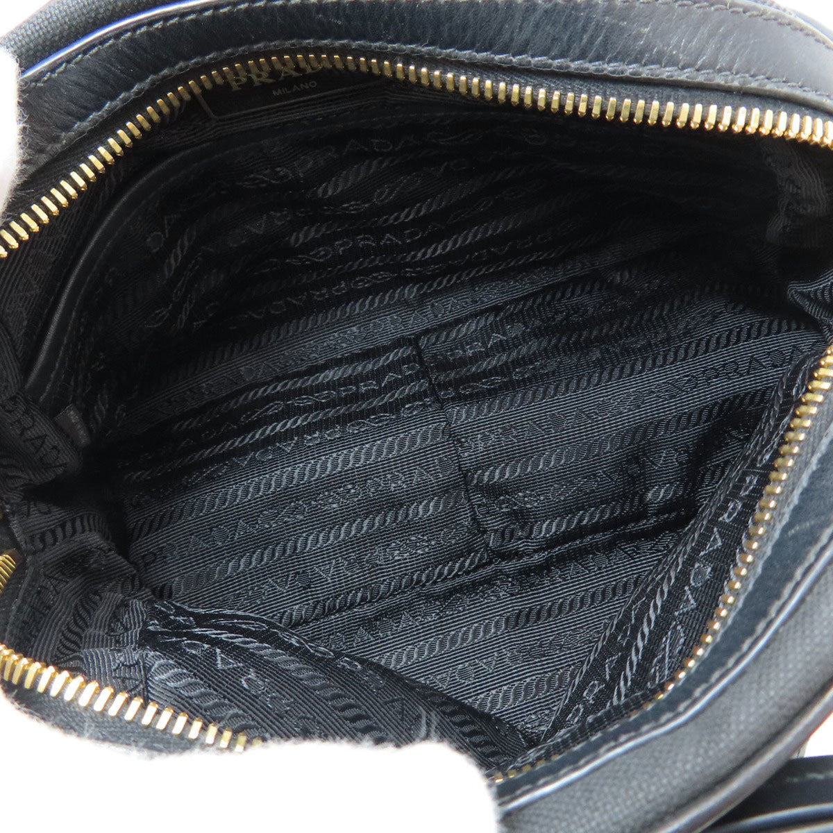 Prada Black Canvas Shoulder Bag (Pre-Owned)