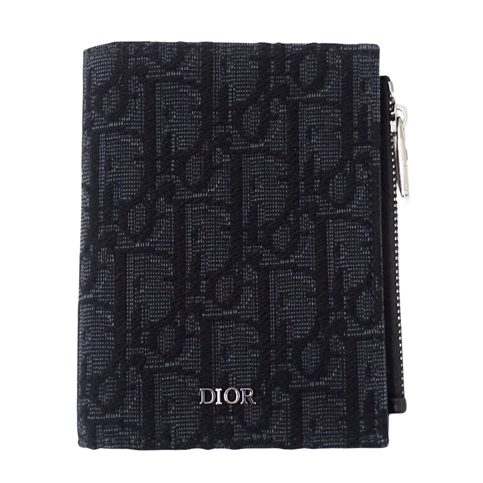 Christian Dior Black Jacquard Wallet (Bi-Fold) (Pre-Owned)