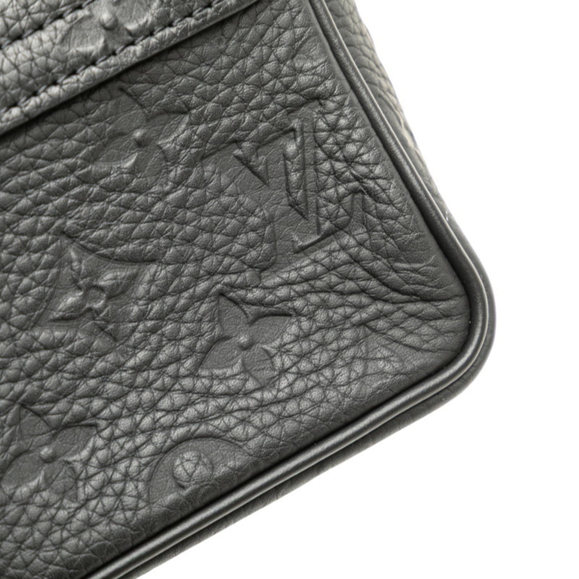 Louis Vuitton Taurillon Black Leather Handbag Shoulder Bag (Pre-Owned)