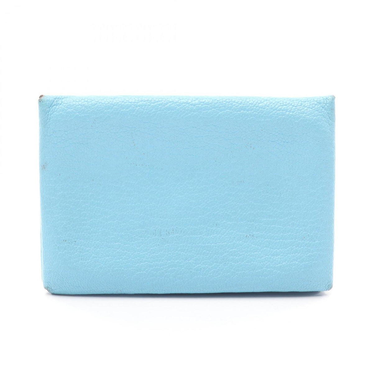 Hermes Blue Celeste Chevre Leather Coin Purse/Coin Case (Pre-Owned)