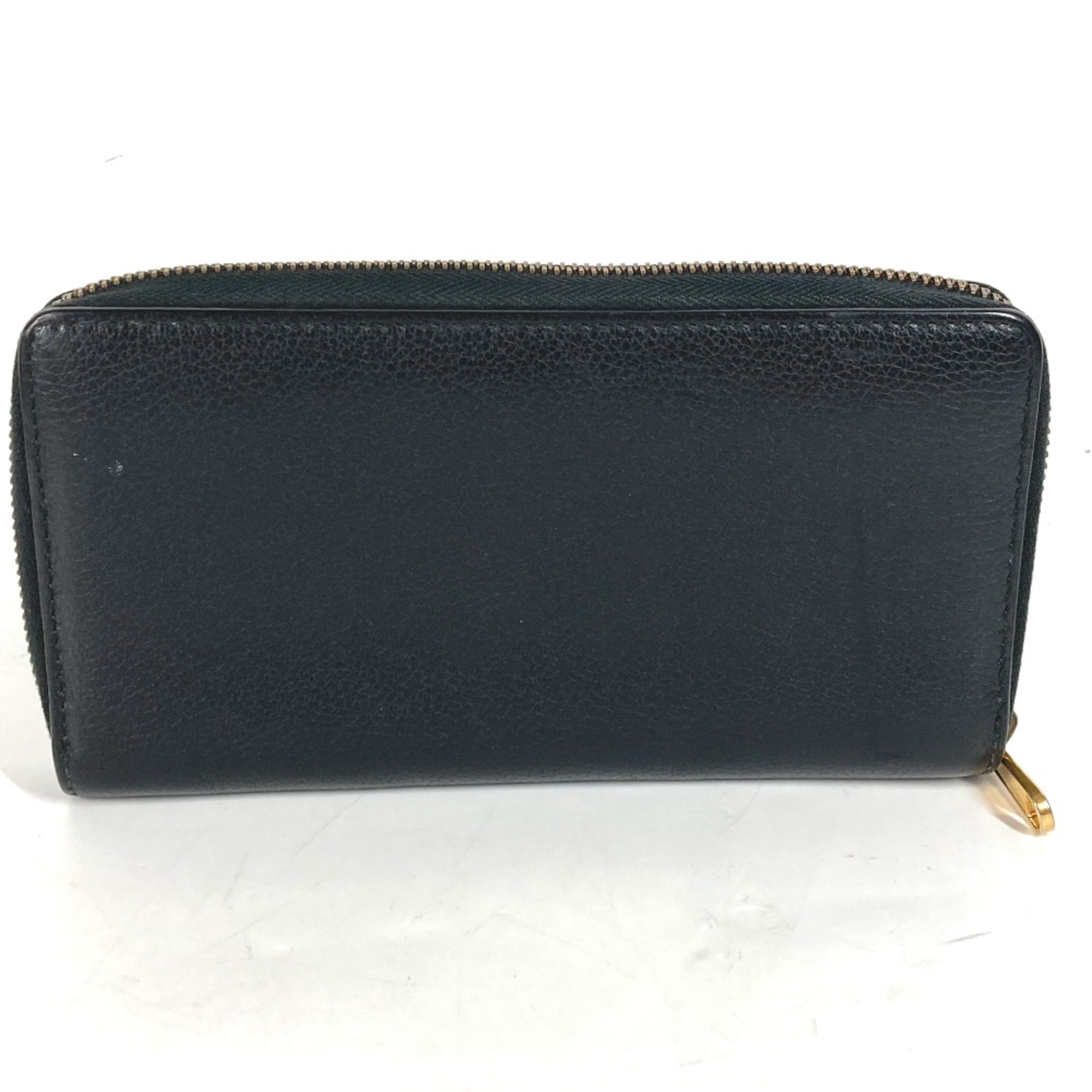 Gucci Black Leather Long Wallet (Bi-Fold) (Pre-Owned)