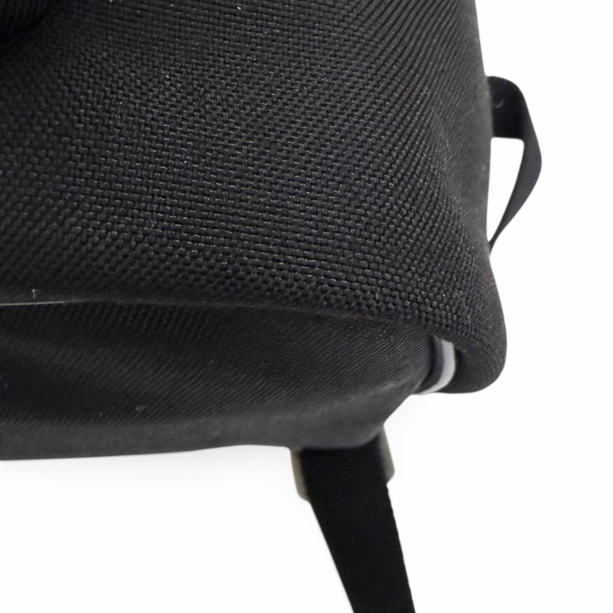 Saint Laurent Black Canvas Leather Backpack (Pre-Owned)
