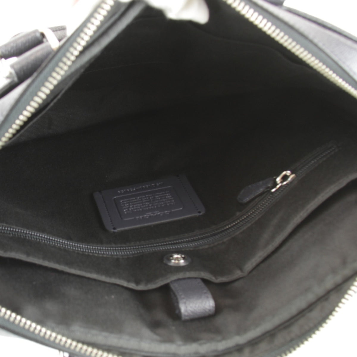 Coach Black Leather Briefcase Shoulder Bag (Pre-Owned)