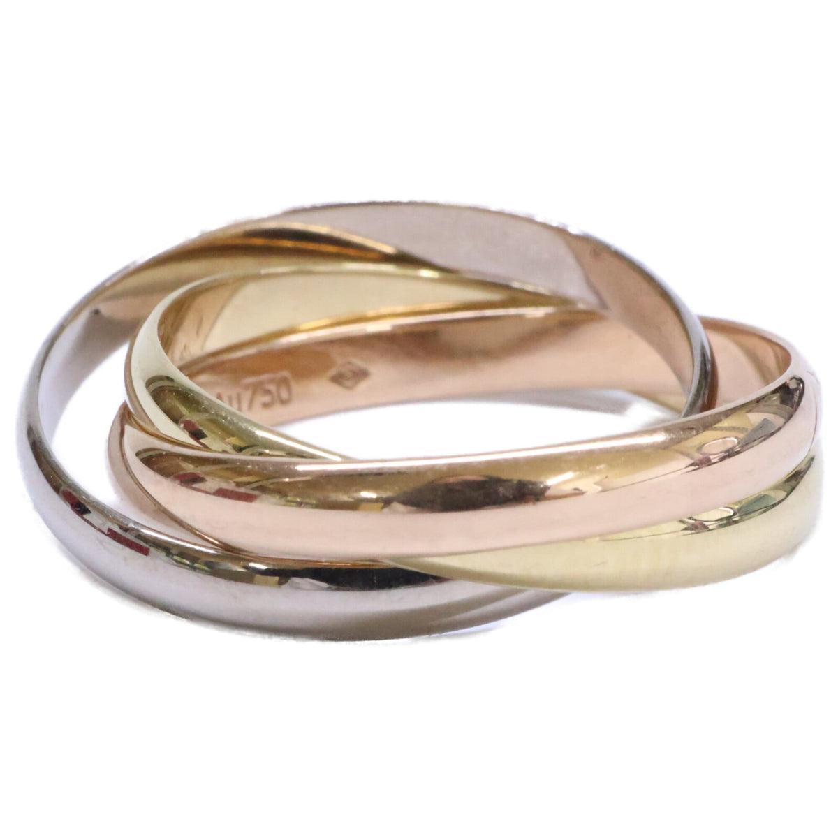 Cartier Pink Gold White Gold Yellow Gold Yellow Gold (18K) Pink Gold (18K) White Gold (18K) Band Ring (Pre-Owned)