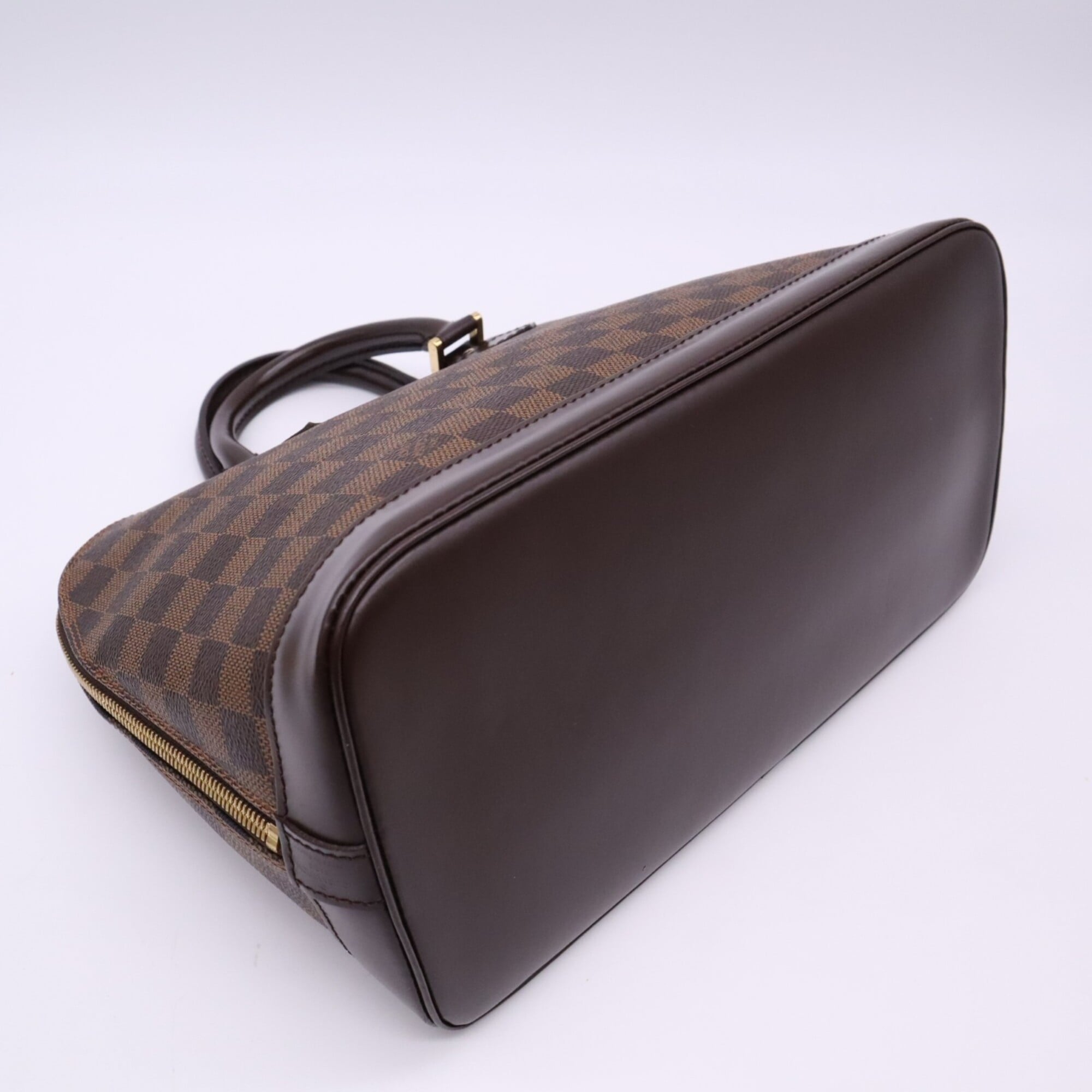 Louis Vuitton Damier Beige Brown Coated Canvas Leather Handbag (Pre-Owned)