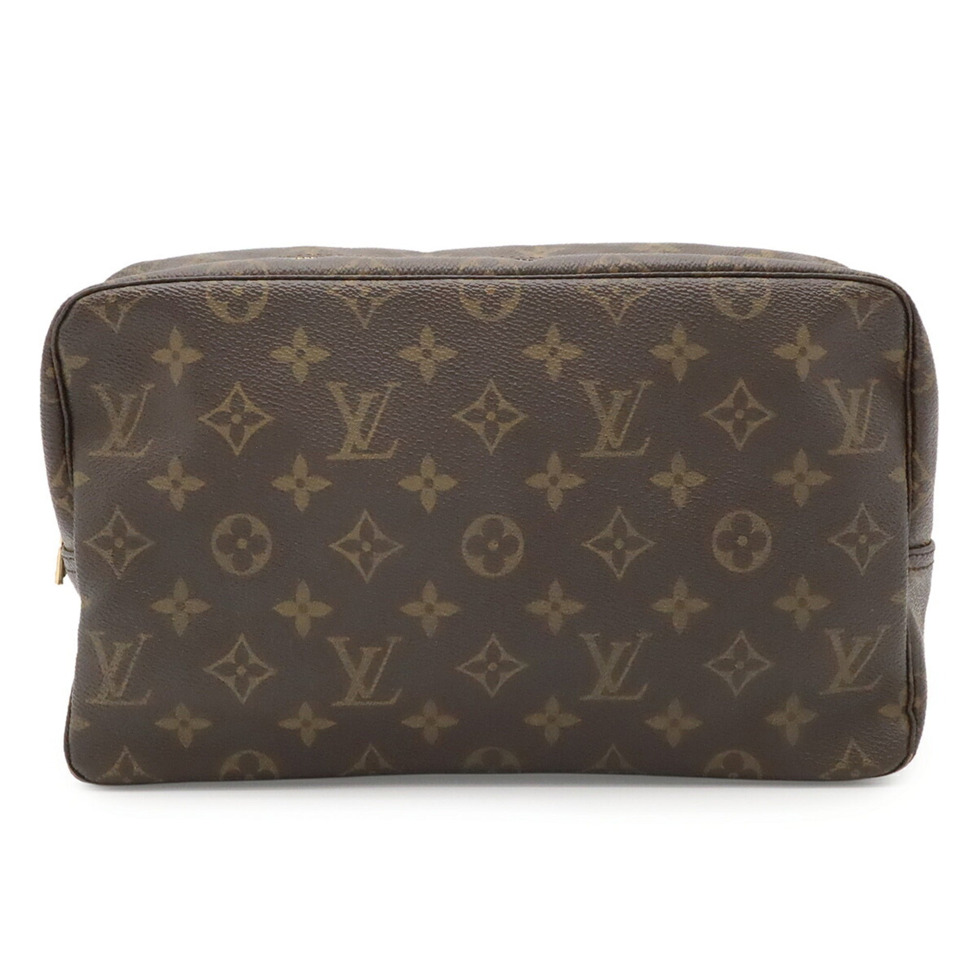 Louis Vuitton Brown Monogram Canvas Clutch Bag Pouch (Pre-Owned)