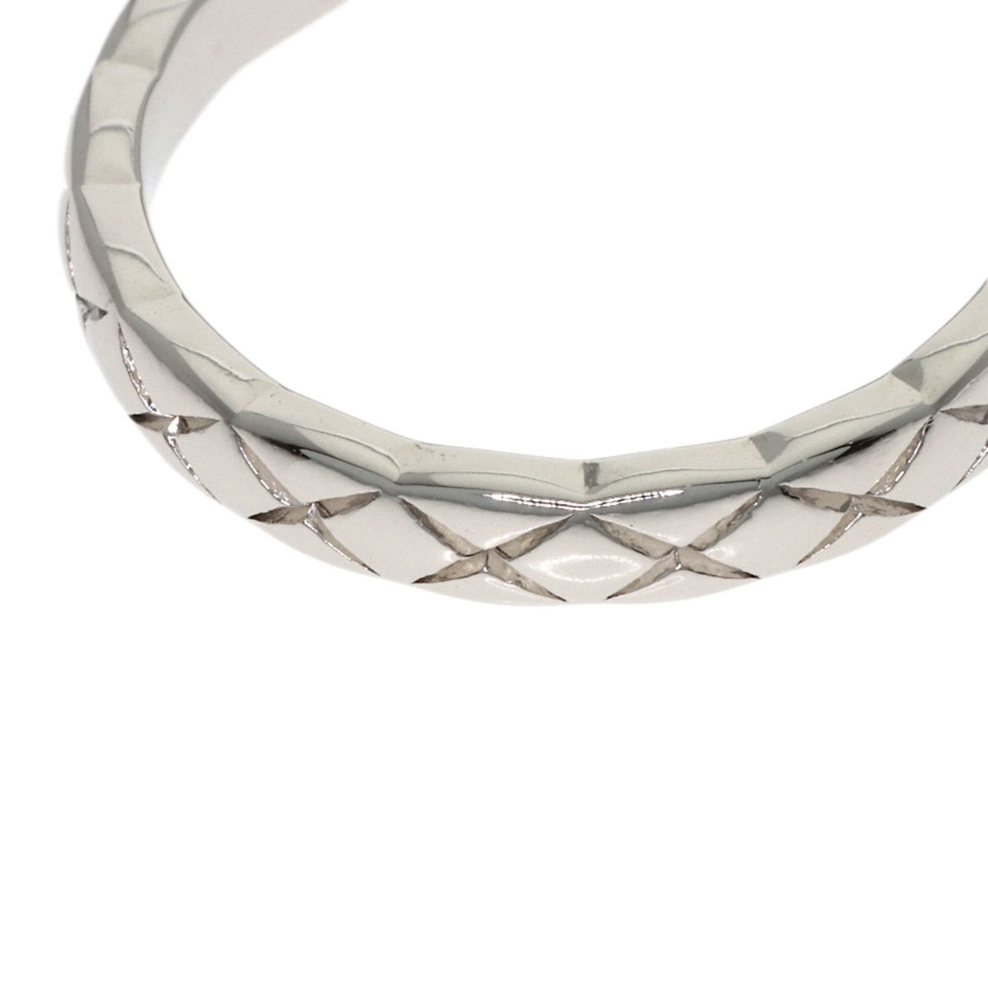 Chanel Platinum 950 Band Ring (Pre-Owned)