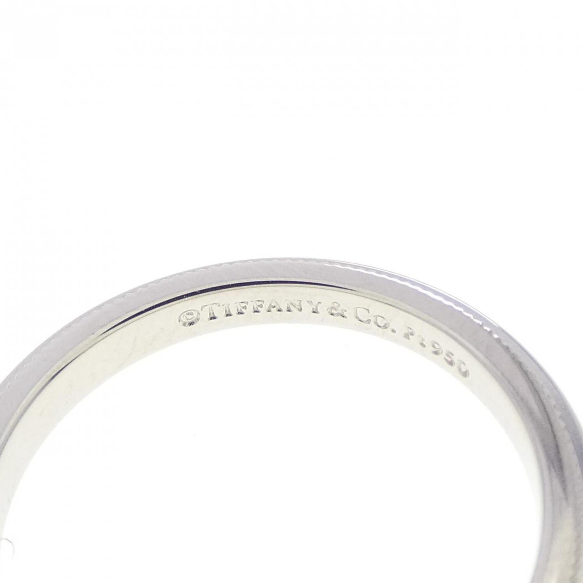 Tiffany Platinum Platinum 950 Band Ring (Pre-Owned)