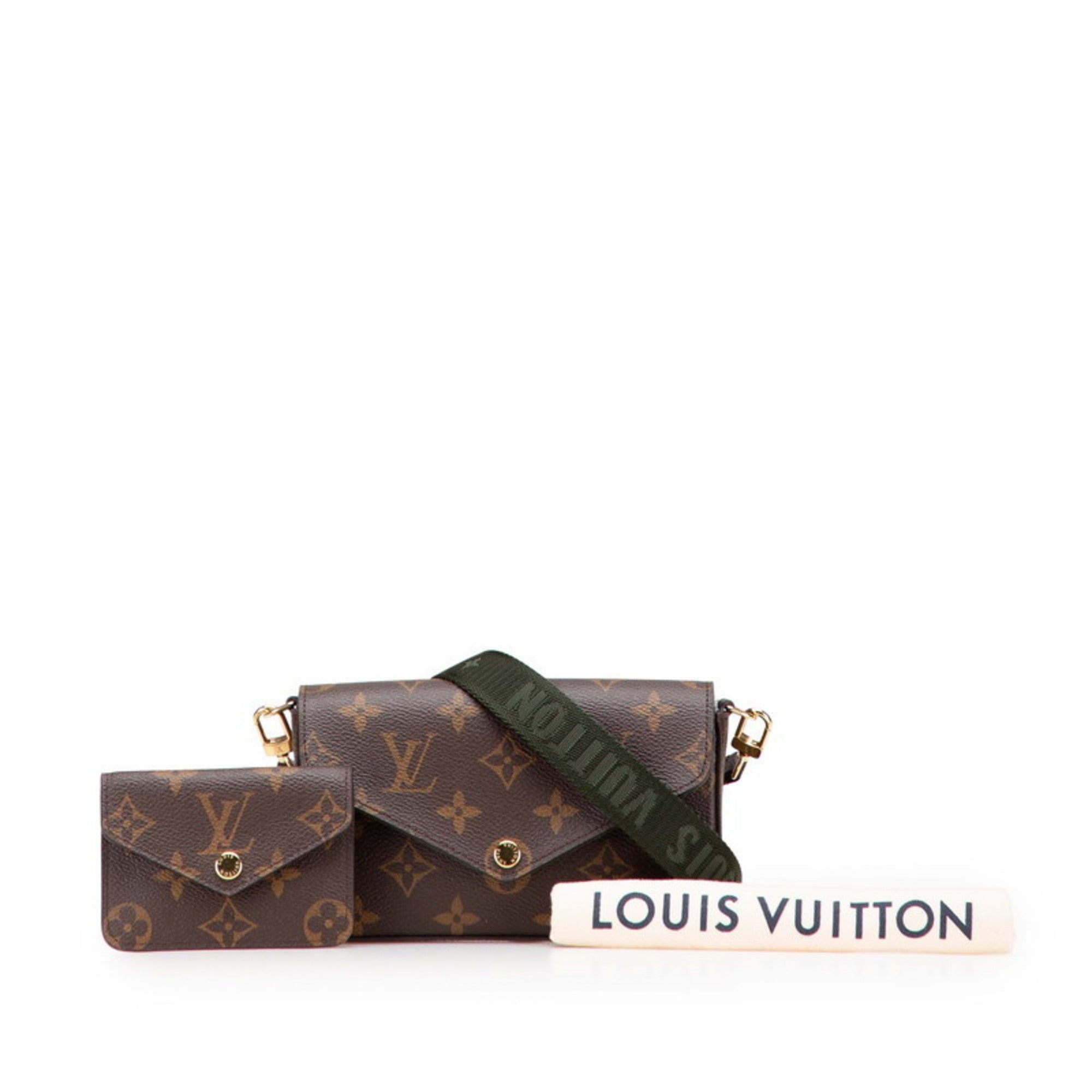 Louis Vuitton Monogram Brown Khaki Monogram Monogram Pochette Pouch Shoulder Bag (Pre-Owned)
