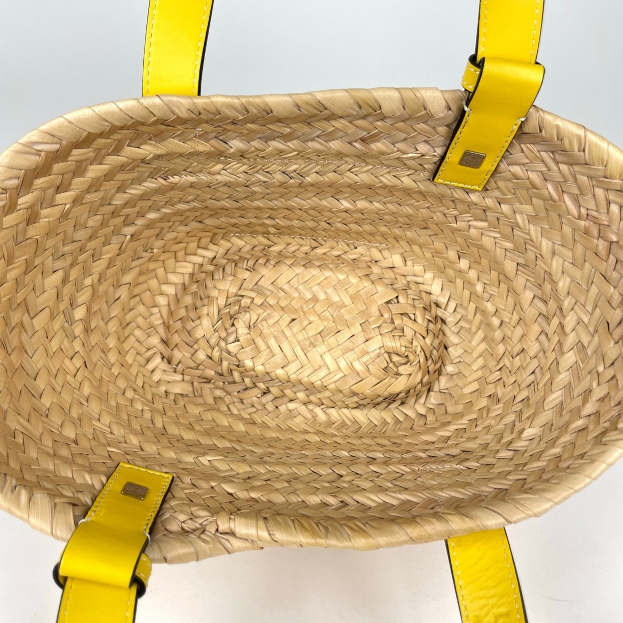 Loewe Yellow Leather Basket Tote Bag (Pre-Owned)