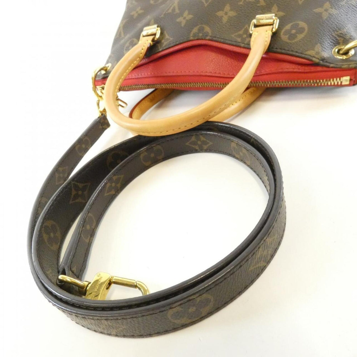 Louis Vuitton Cerise Marron Coated Canvas Handbag (Pre-Owned)