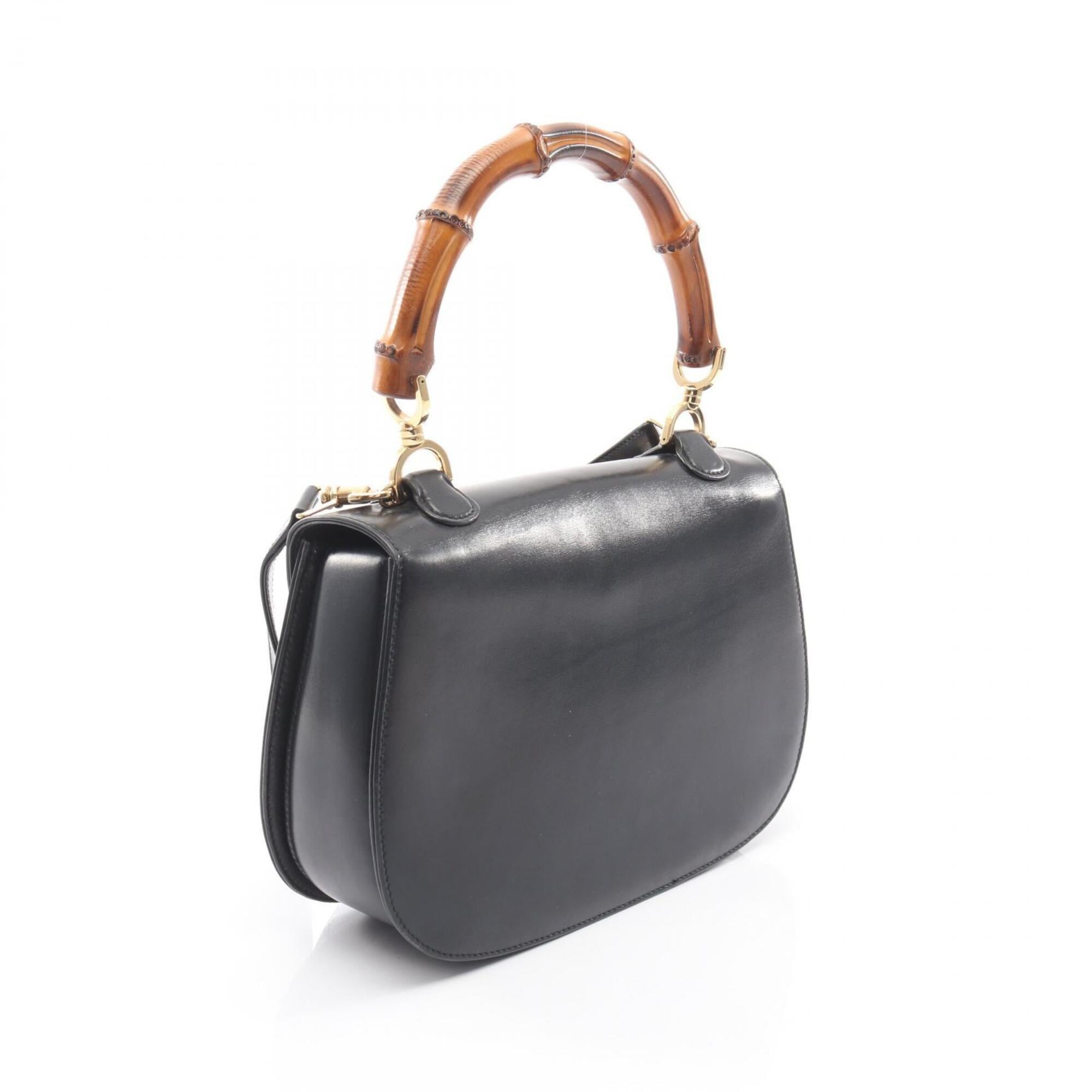 Gucci Black Leather Handbag (Pre-Owned)