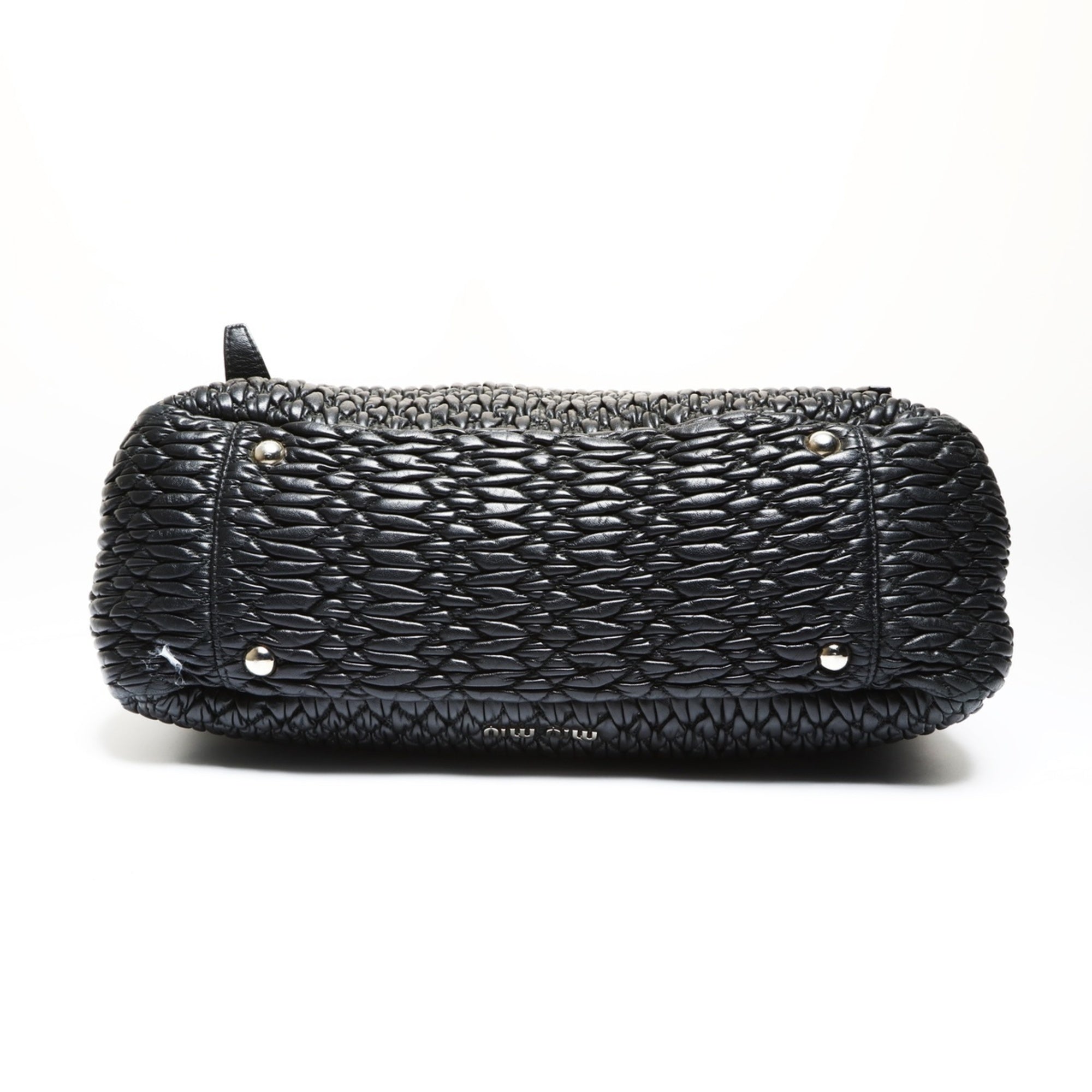 Miu Miu Matelasse Black Shoulder Bag (Pre-Owned)