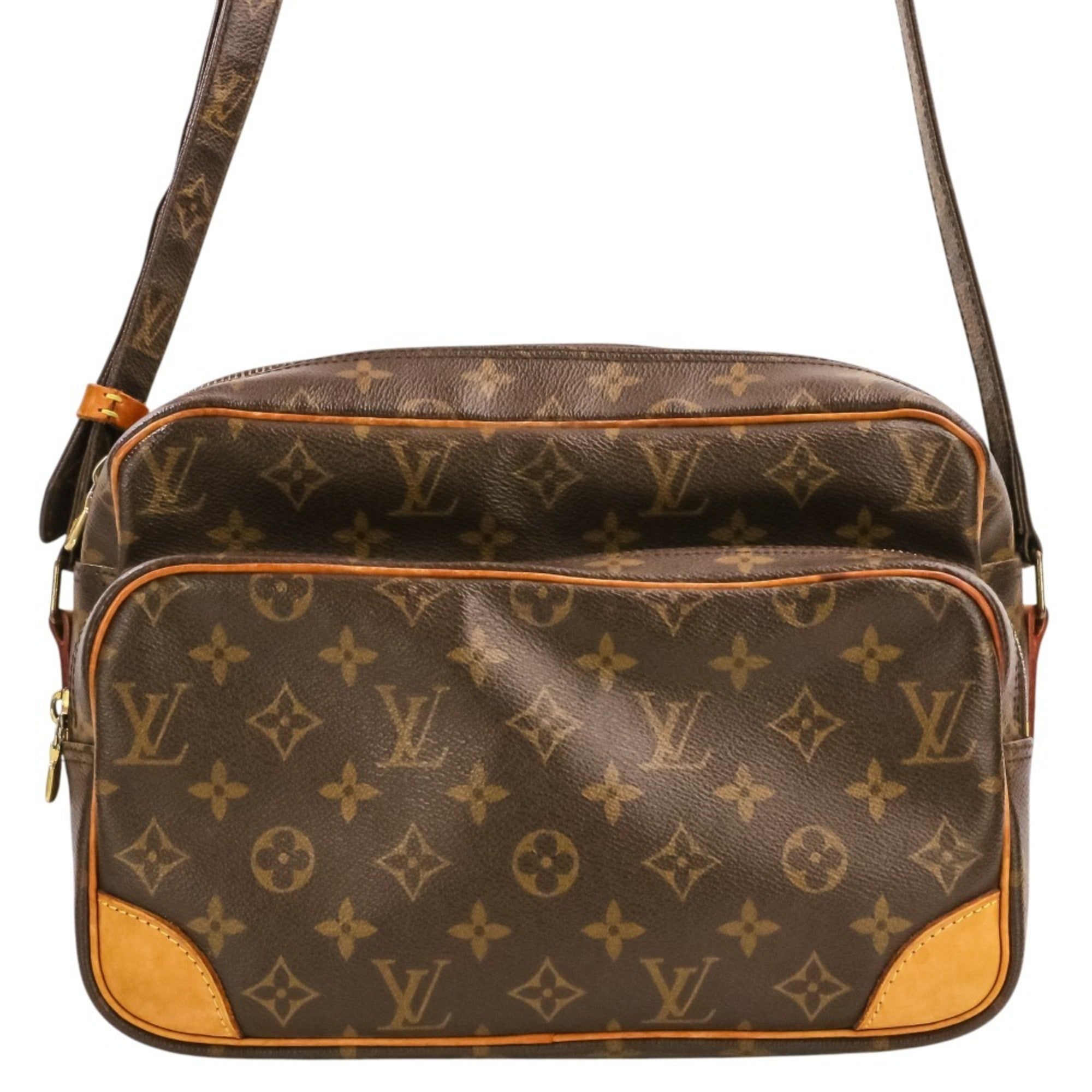 Louis Vuitton Brown Monogram Canvas Shoulder Bag (Pre-Owned)