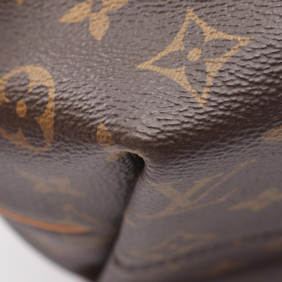 Louis Vuitton Monogram Brown Coated Canvas Leather Handbag (Pre-Owned)