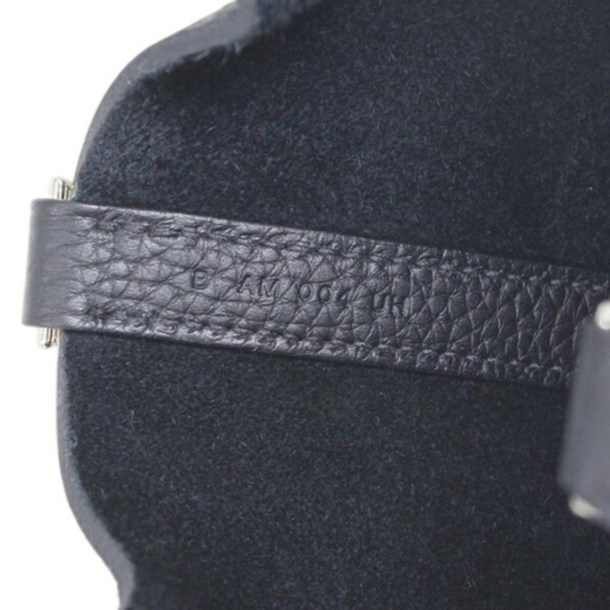Hermes Black Taurillon Clemence Leather Handbag Tote Bag (Pre-Owned)