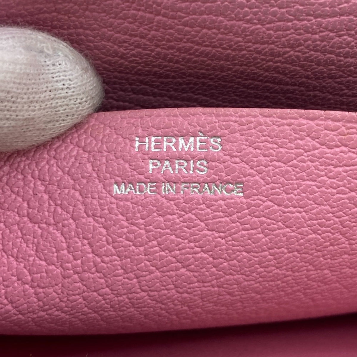 Hermes Pink Chevre Myzore Leather Long Wallet (Bi-Fold) (Pre-Owned)
