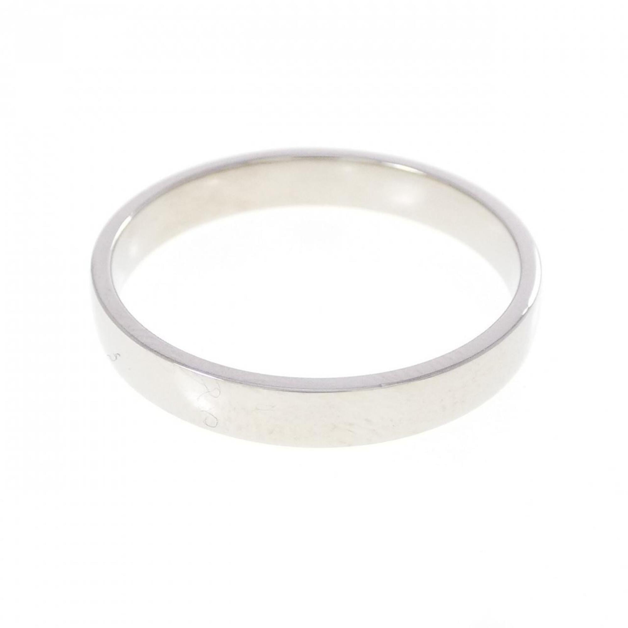 Chanel Platinum 950 Band Ring (Pre-Owned)