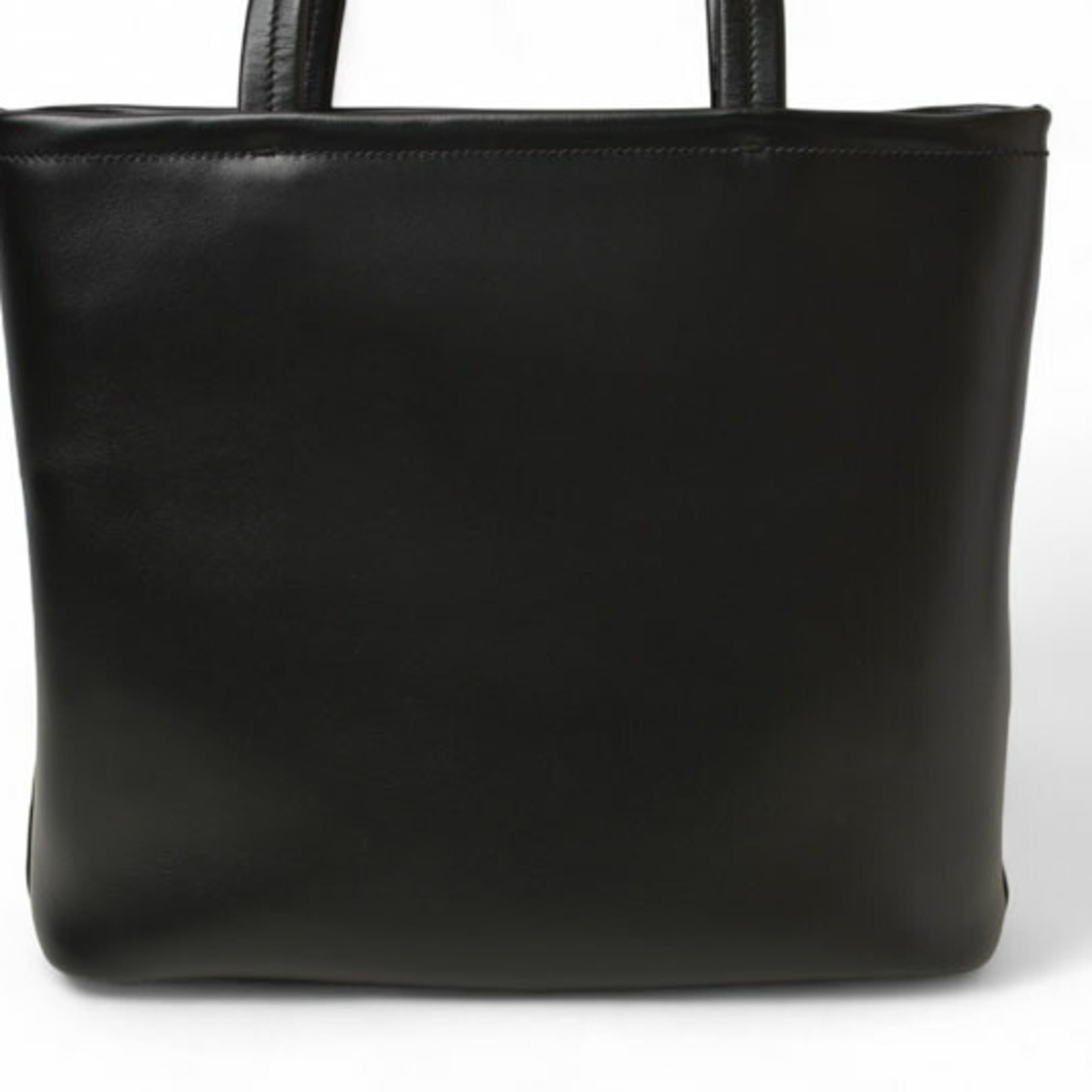 Prada Black Nylon Leather Handbag Shoulder Bag Tote Bag (Pre-Owned)