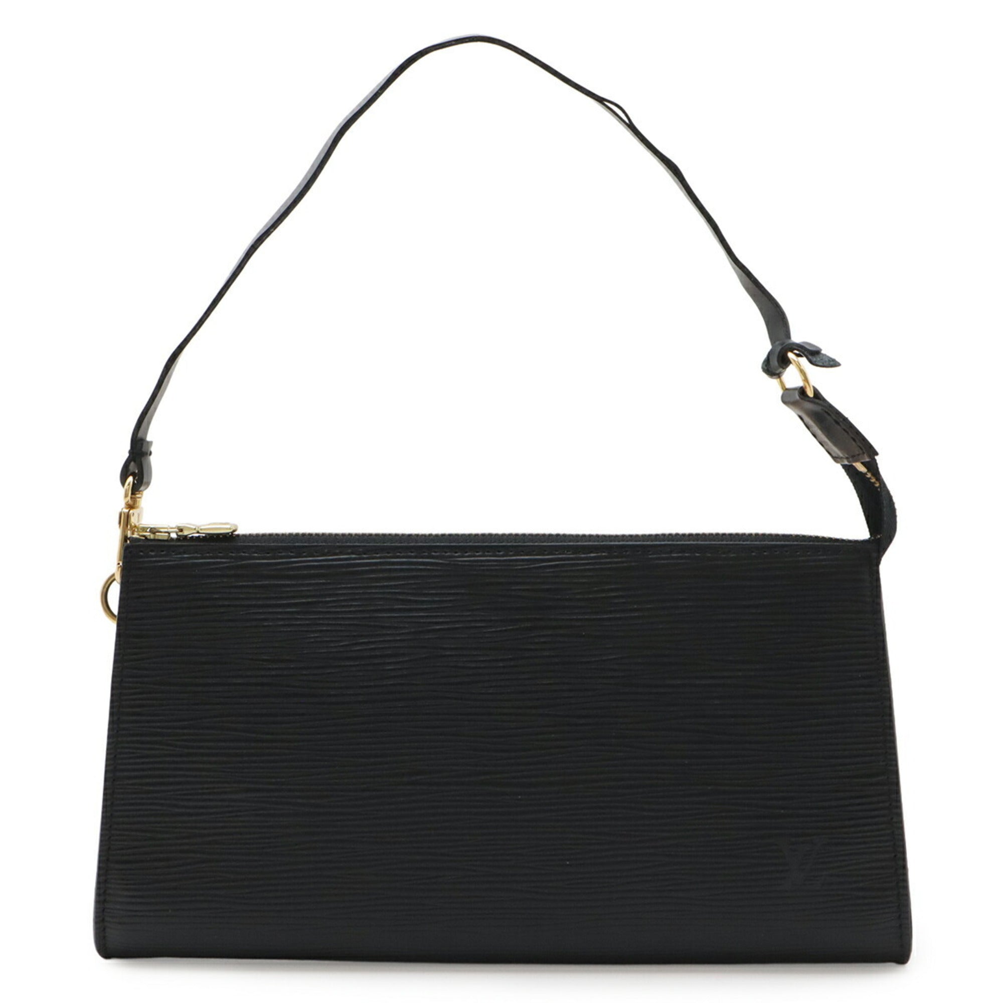 Louis Vuitton Epi Black Noir Epi Leather Handbag Pochette (Pre-Owned)