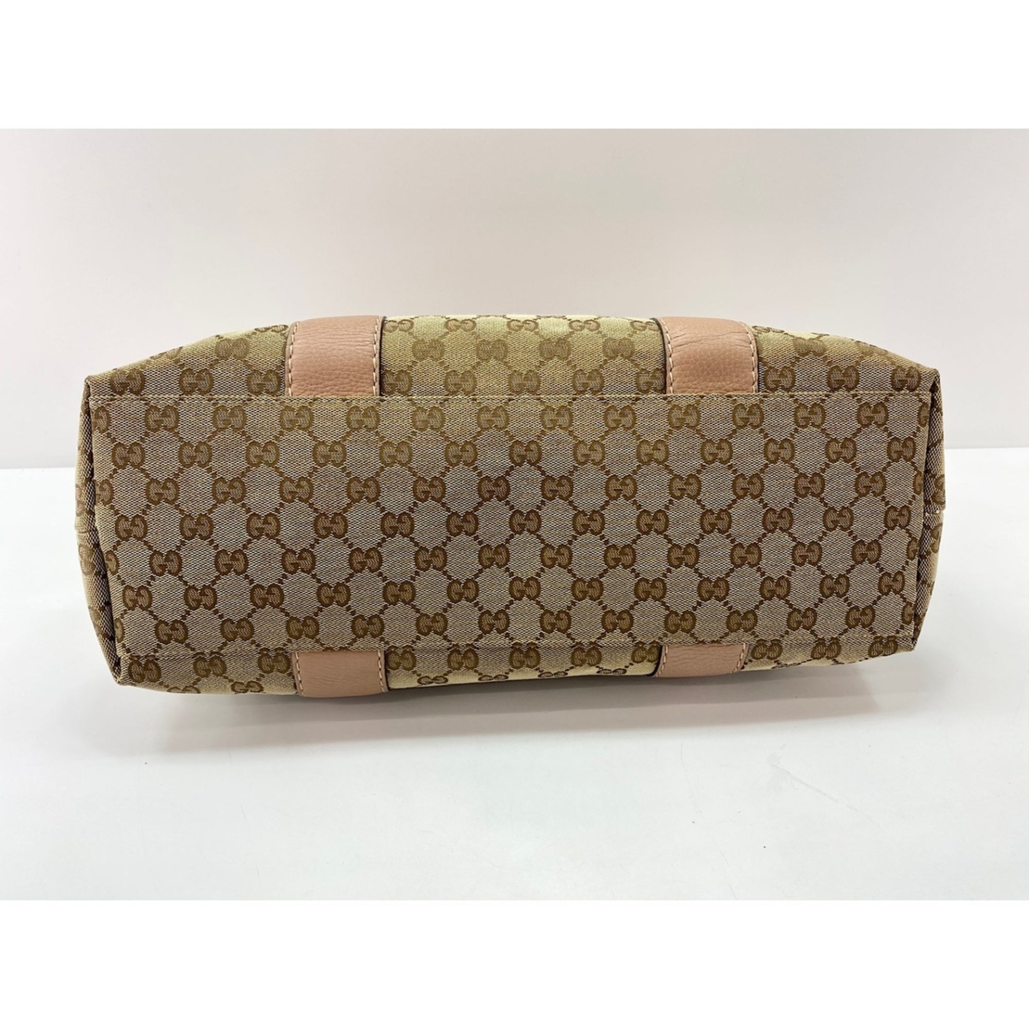 Gucci Beige Pink Tote Bag (Pre-Owned)