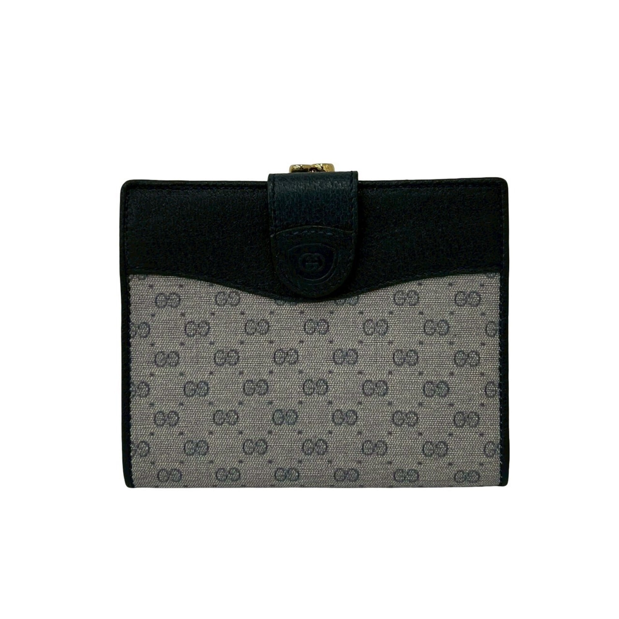 Gucci Navy Leather Pvc Wallet (Bi-Fold) (Pre-Owned)