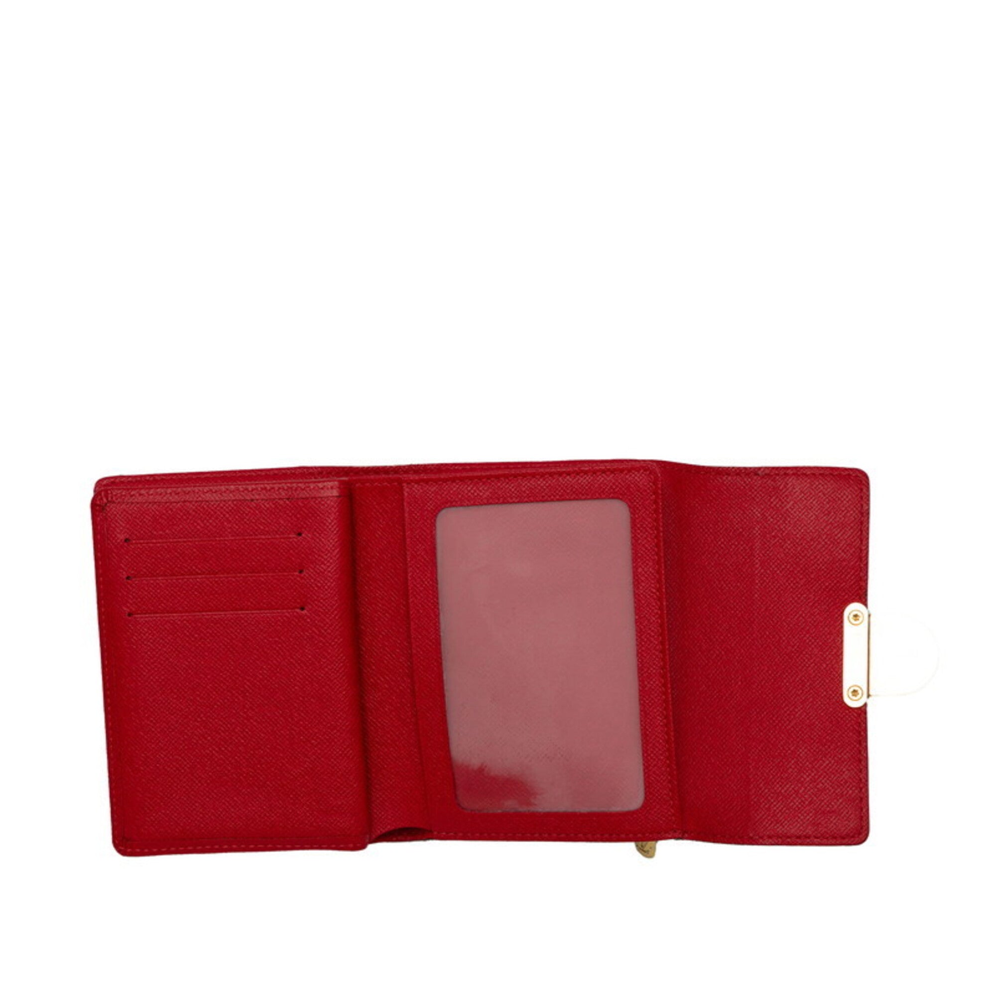 Louis Vuitton Brown Pvc Leather Wallet (Tri-Fold) (Pre-Owned)