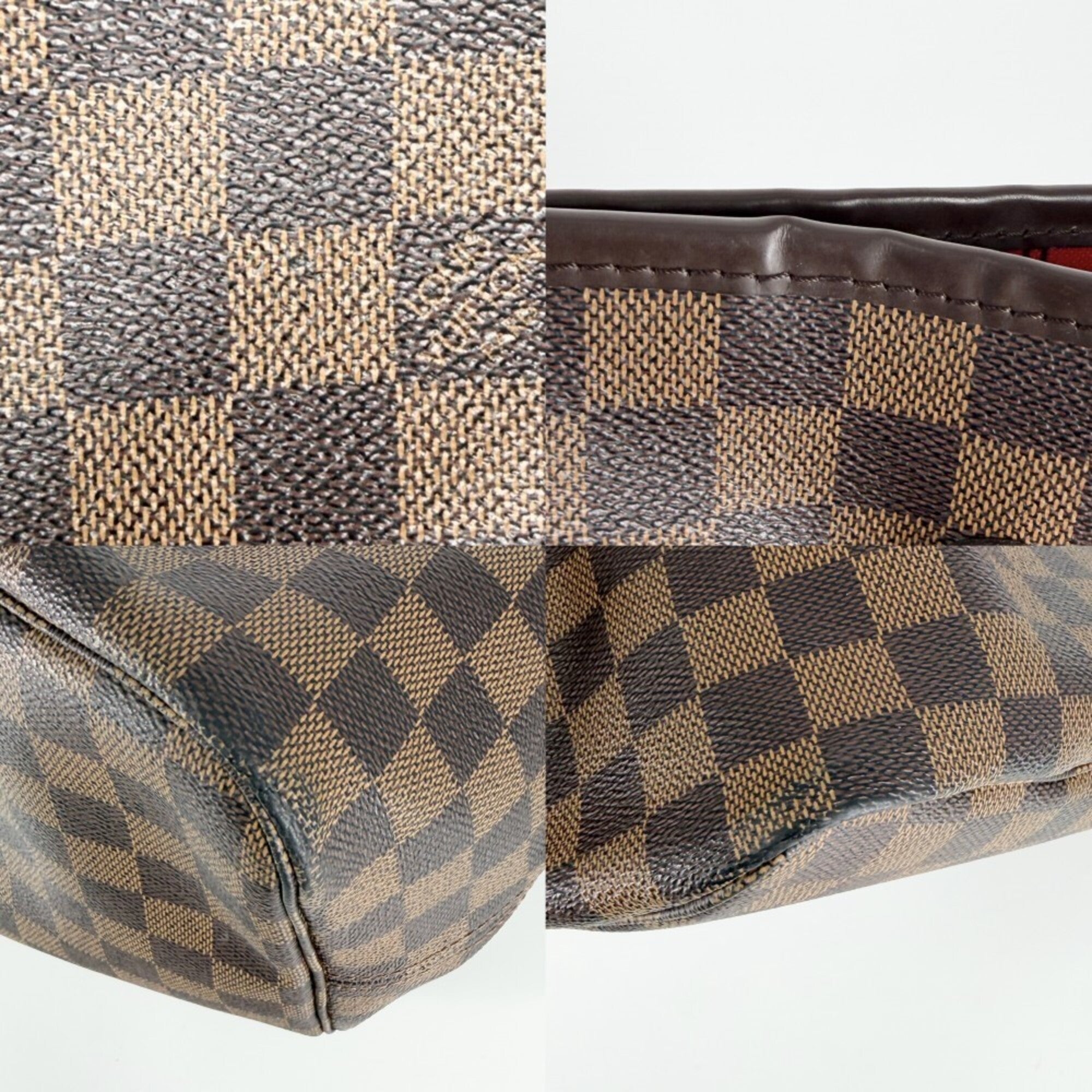 Louis Vuitton Brown Damier Canvas Handbag Tote Bag (Pre-Owned)