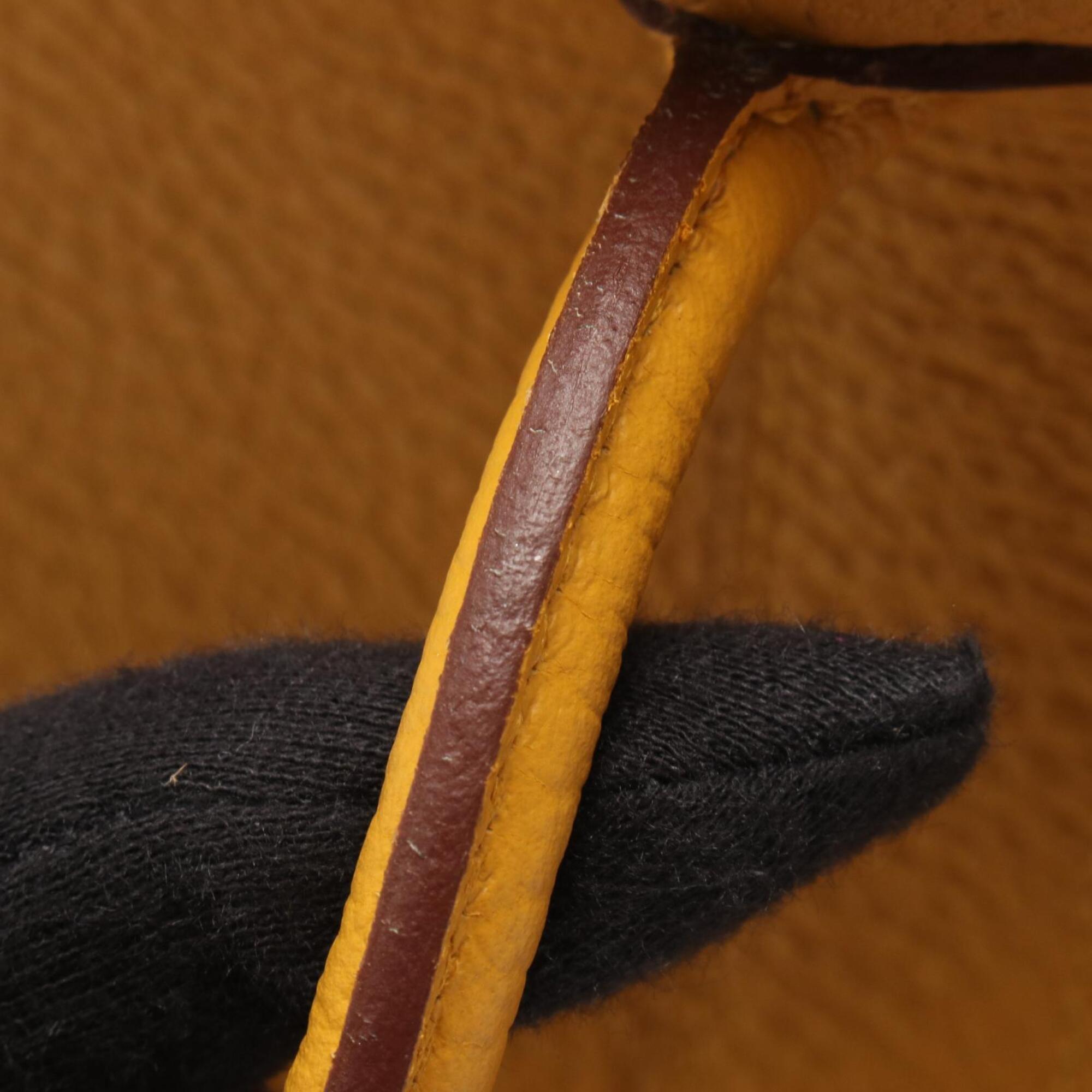Hermes Yellow Country Leather Handbag Tote Bag (Pre-Owned)