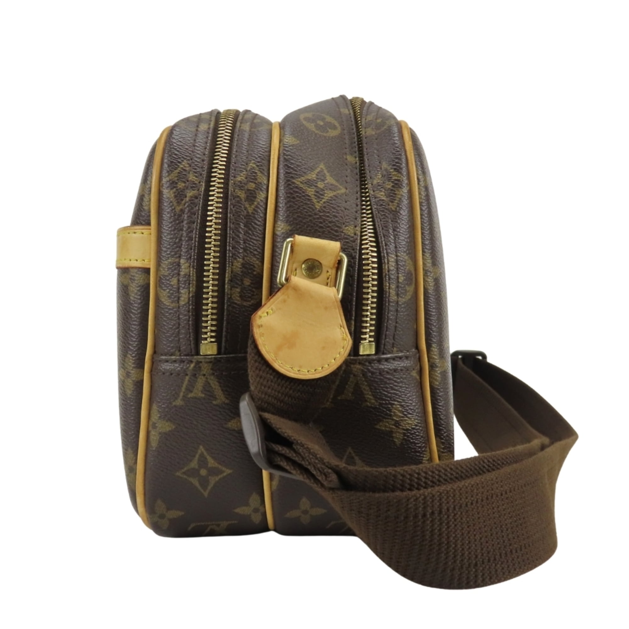 Louis Vuitton Brown Monogram Leather Shoulder Bag (Pre-Owned)