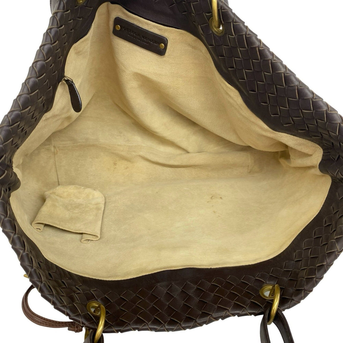 Bottega Veneta Brown Leather Handbag Tote Bag (Pre-Owned)