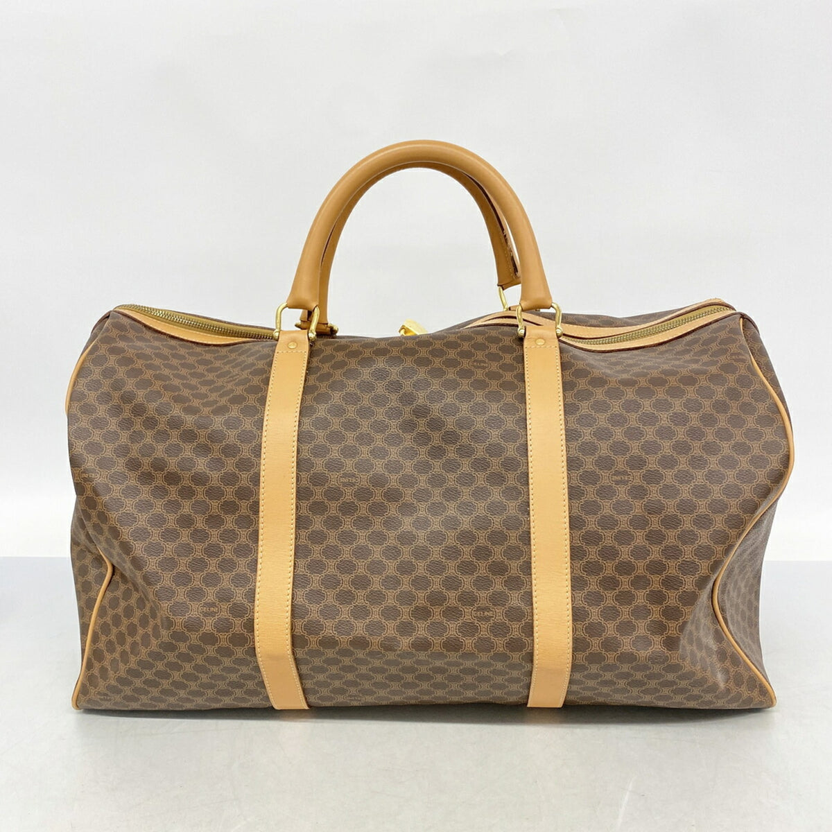 Celine Brown Pvc Boston Bag (Pre-Owned)