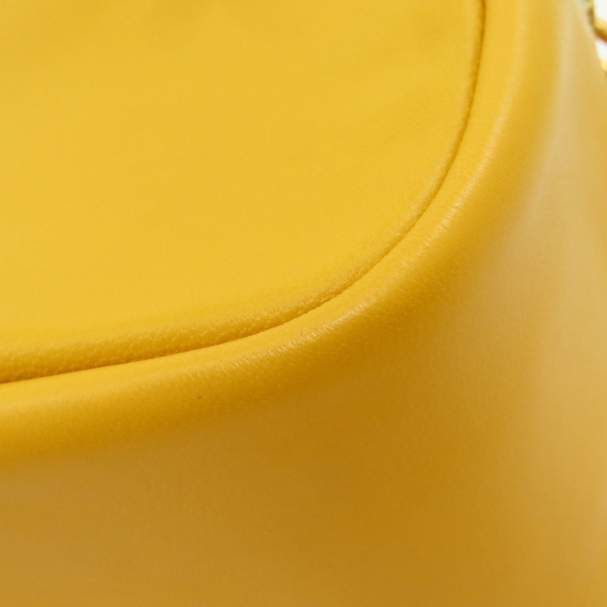 Tory Burch Yellow Leather Shoulder Bag (Pre-Owned)