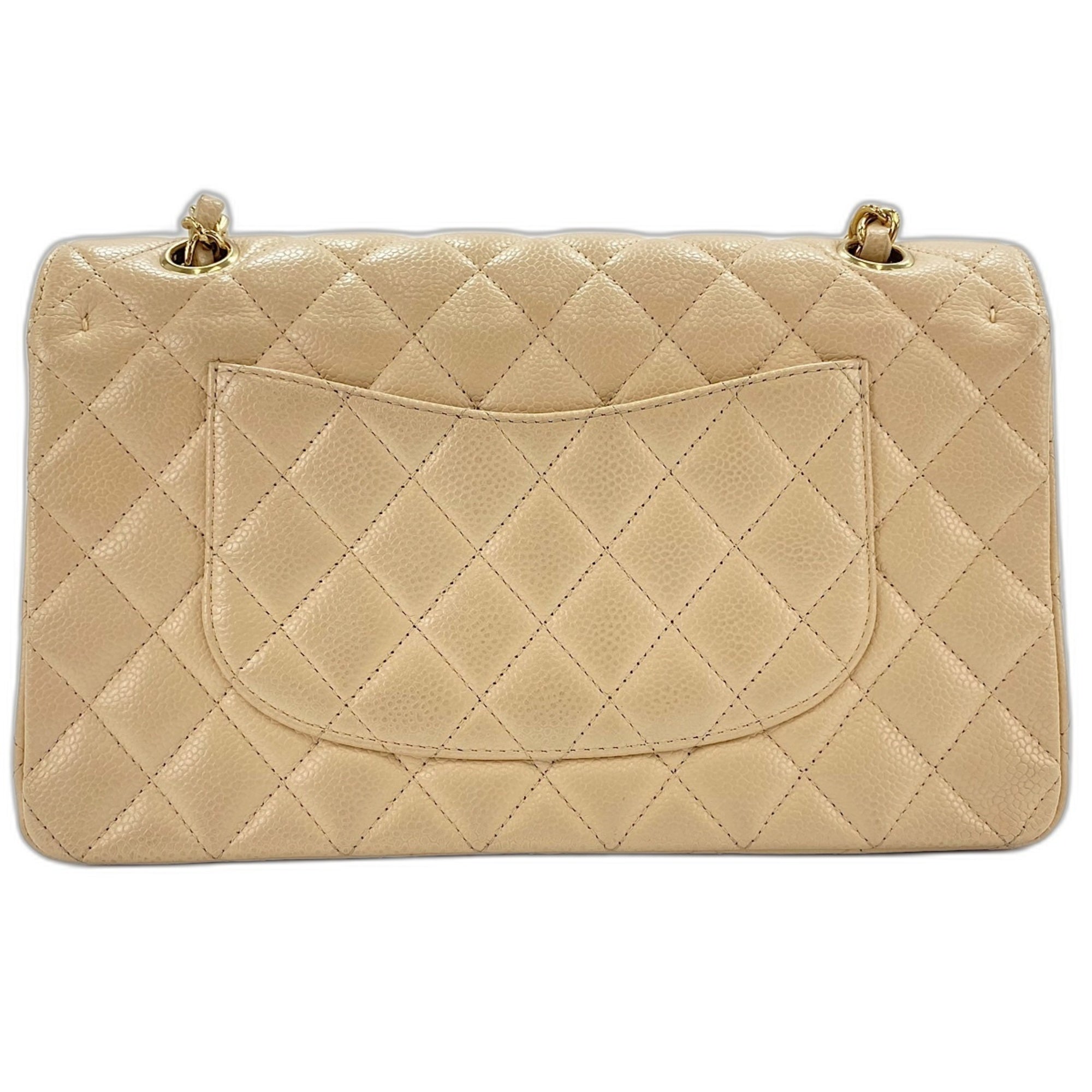 Chanel Matelasse Beige Shoulder Bag (Pre-Owned)